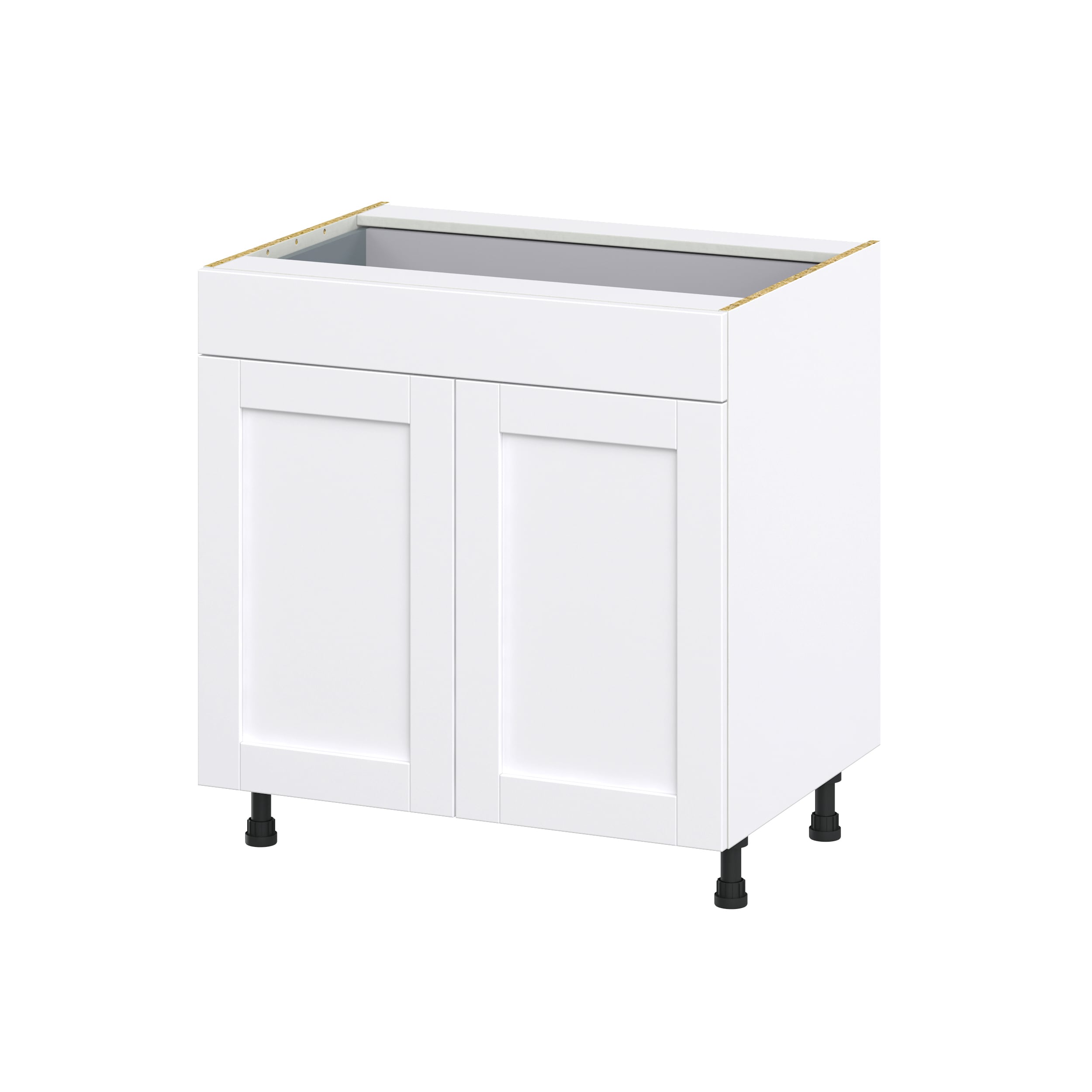 Hugo&Borg DSB33-RM Rosemont 33-in W x 34.5-in H x 24-in D Glacier White Base Fully assembled Cabinet (Recessed Panel Shaker)