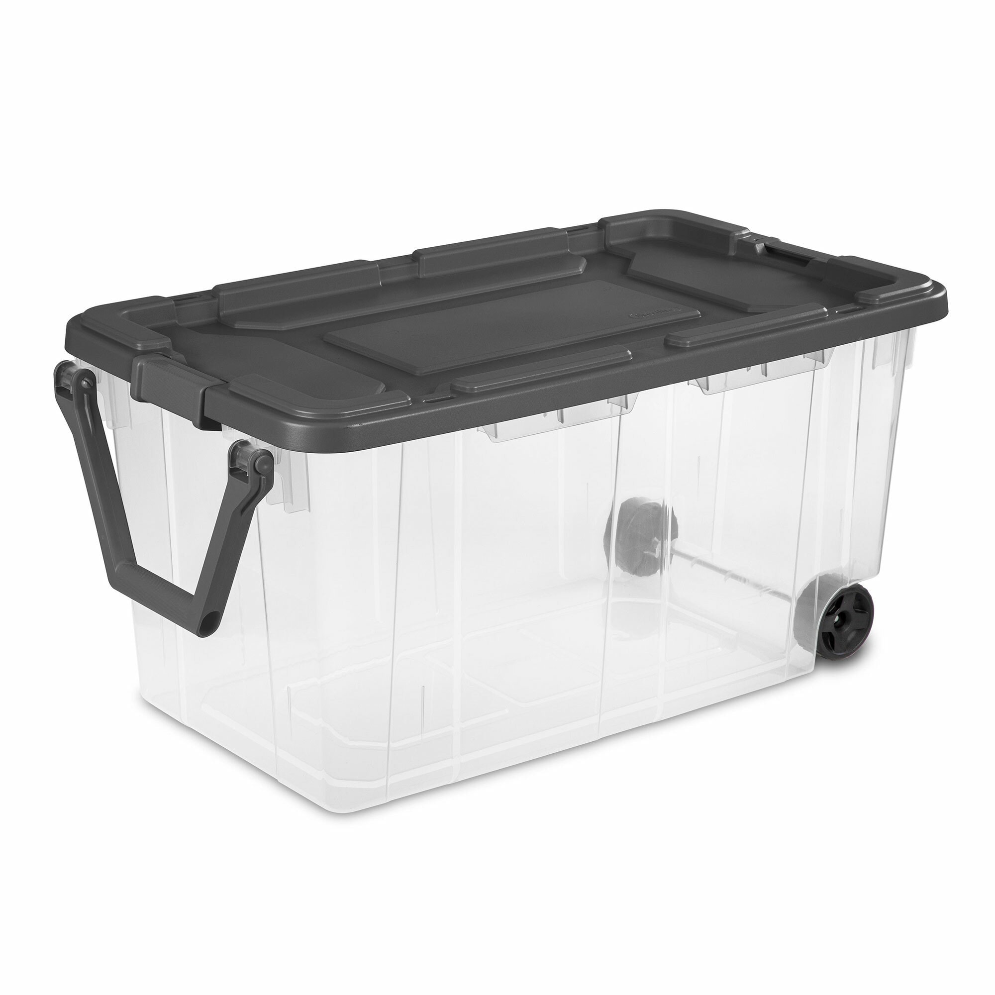 Sterilite 30 Gallon Plastic Stackable Storage Tote Container Box, Taupe(24  Pack) 