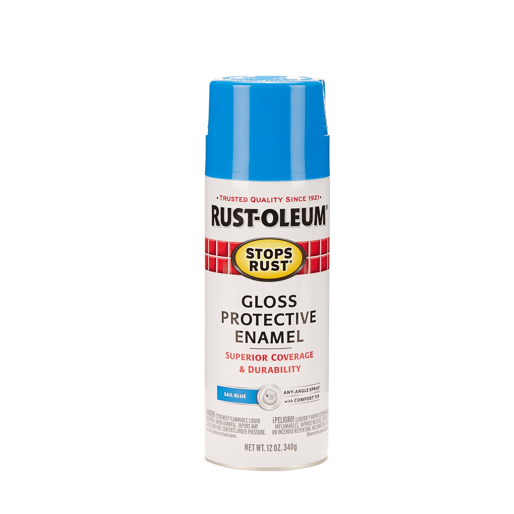 Rust-Oleum Stops Rust Gloss Sail Blue Spray Paint (NET WT. 12-oz) in ...