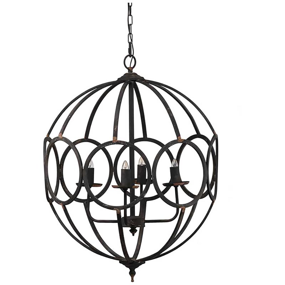 Flynama L-138925 4 -Light Black Modern/contemporary For Use in Dining Rooms, Foyers, Kitchens, Chandelier