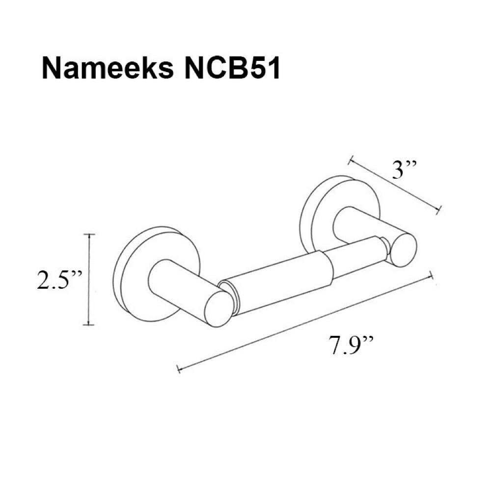 Nameeks General Hotel NCB51 Toilet Paper Holder - Matte Black