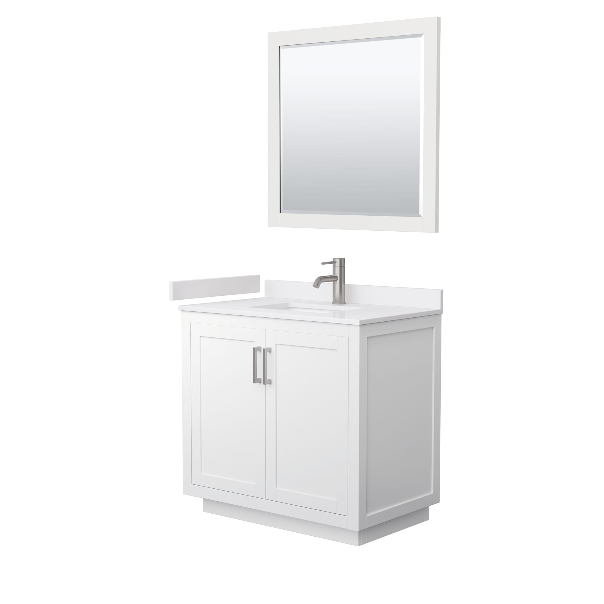 Wyndham Collection WCF292936SWHWCUNSM34 Bath-Vanity-Combo - View #2