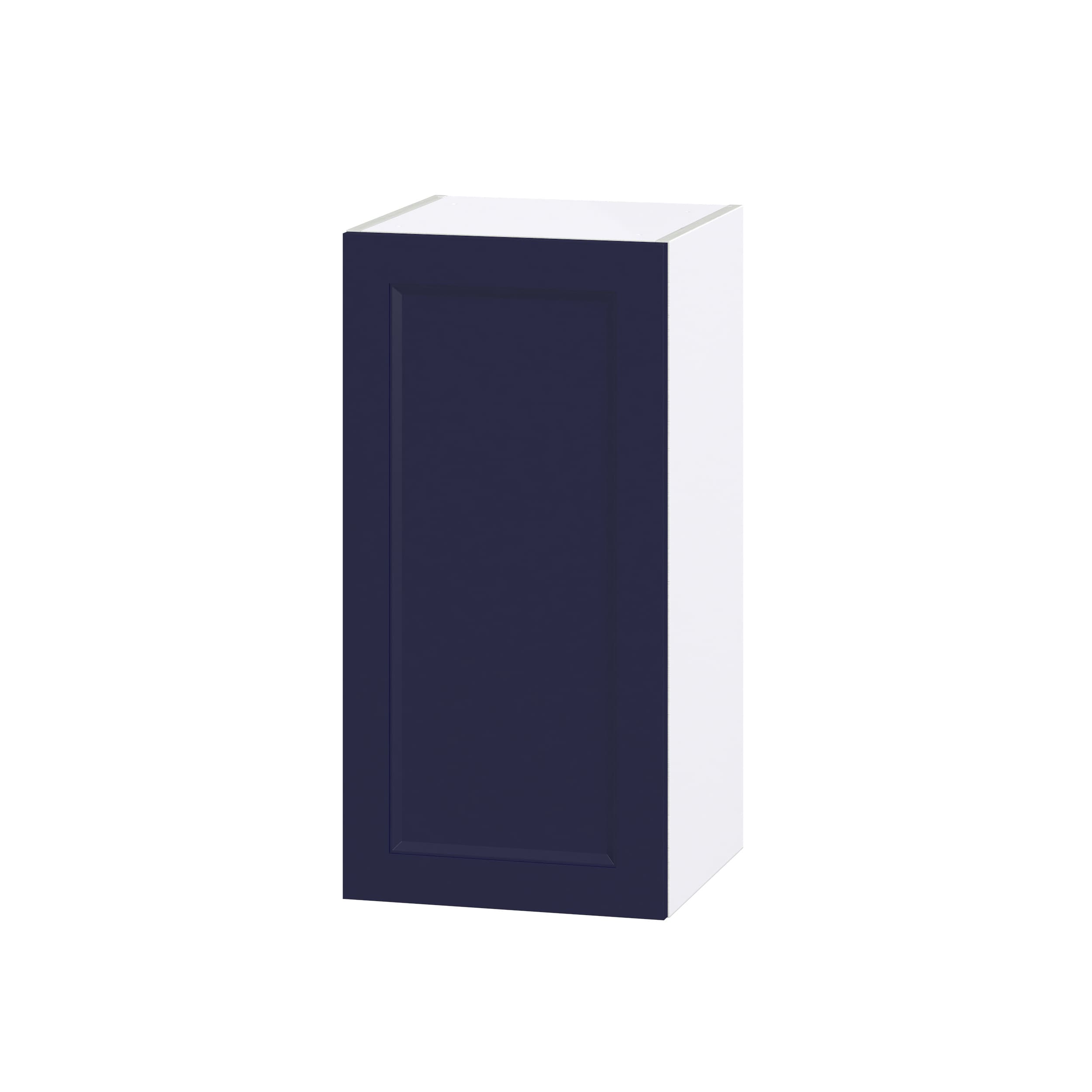 Hugo&Borg Lorette 15-in W x 30-in H x 14-in D Navy Blue Wall Fully Assembled Cabinet (Recessed Panel Shaker Door Style)