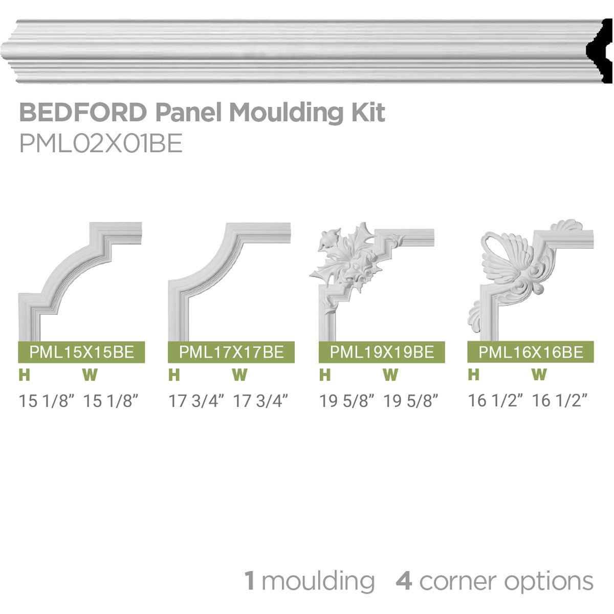 Ekena Millwork PML02X01BE Chair-Rail-Moulding - View #6