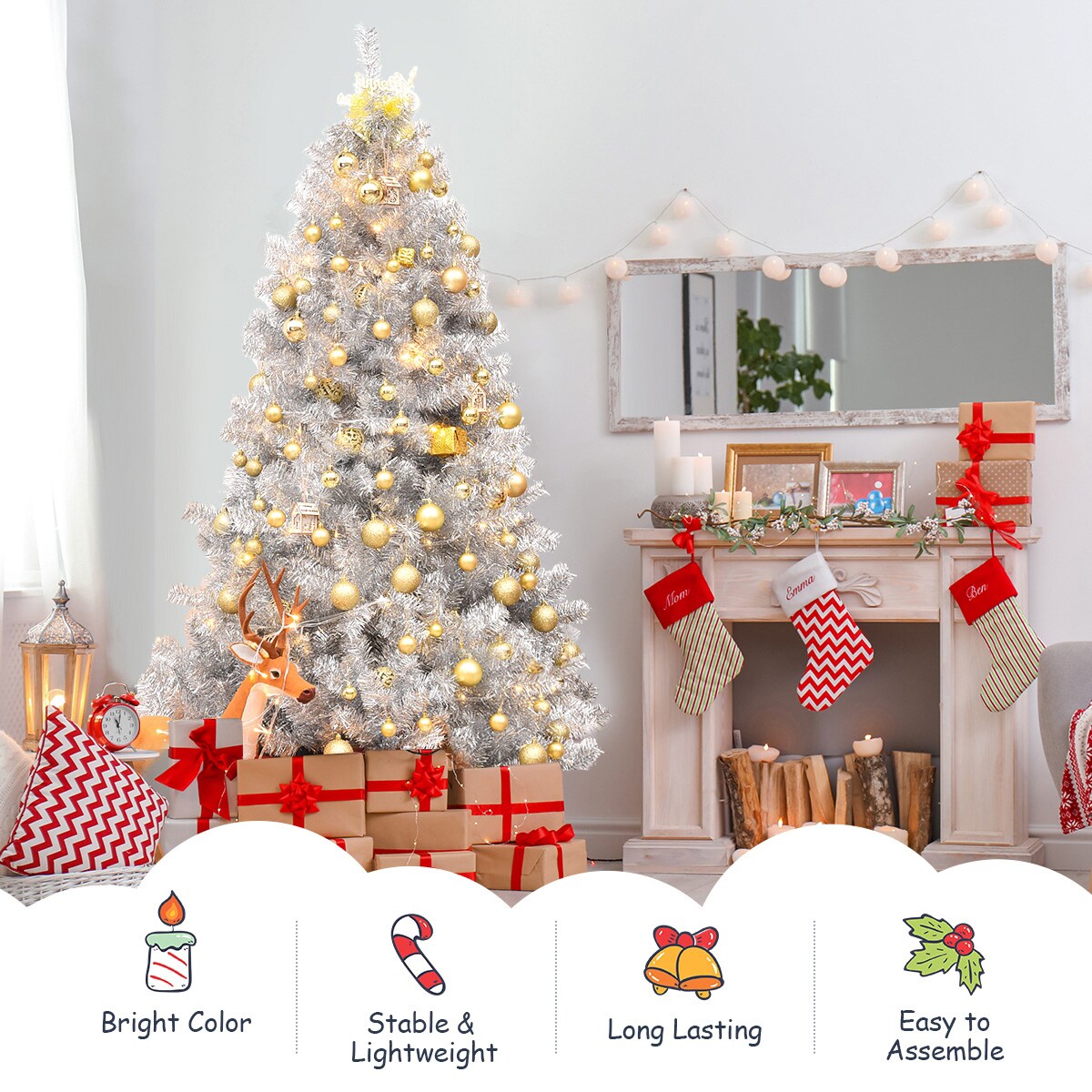 Forclover HYFW-TR826 Artificial-Christmas-Trees - View #6