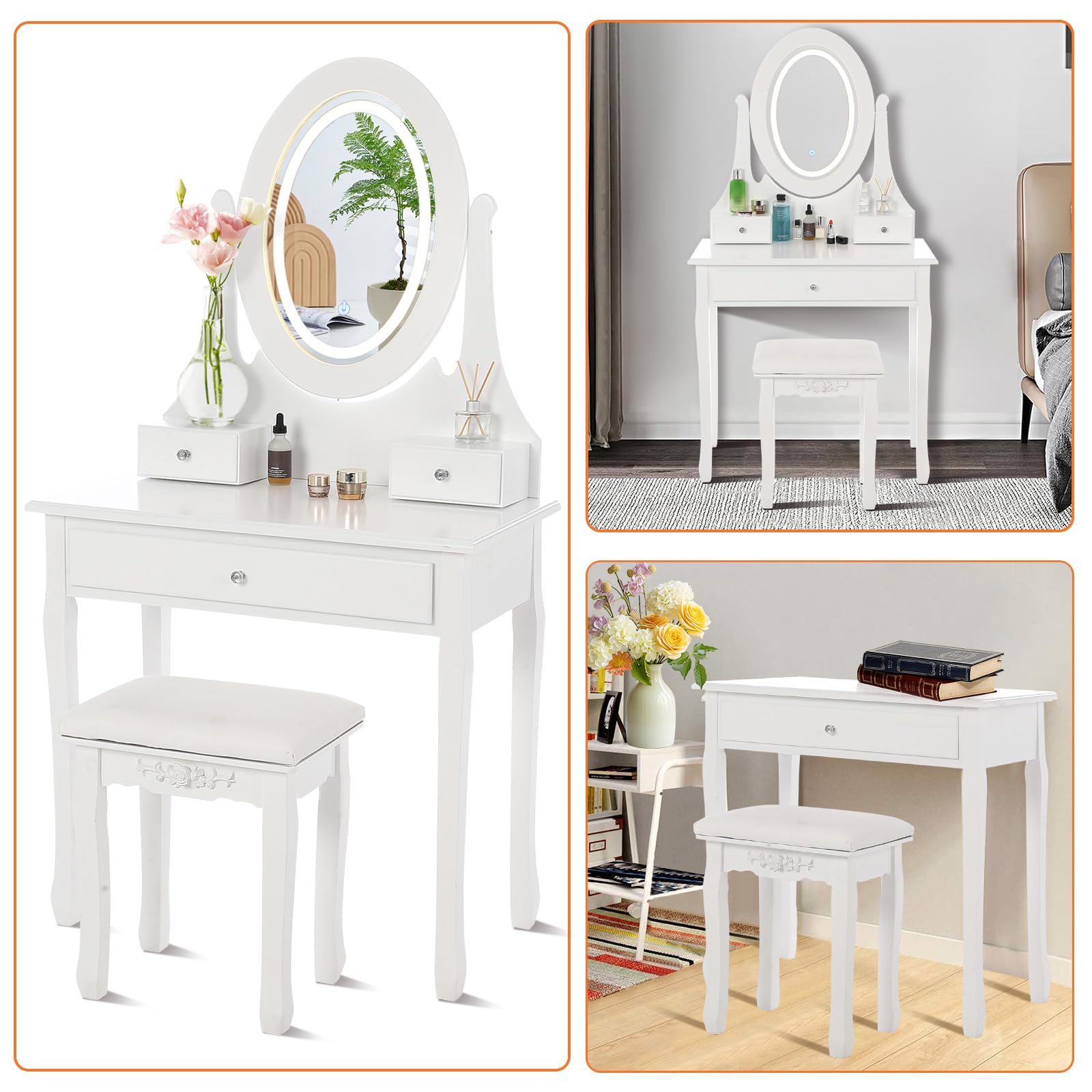 Garvee WFEN4JLMOMJPFX6VQ-B Bedroom-Vanities - View #5