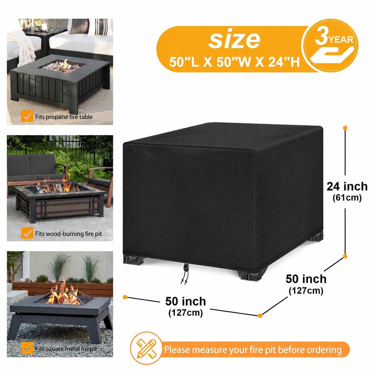 Phyfalip LPF0708P044 Fire-Pit-Covers - View #2