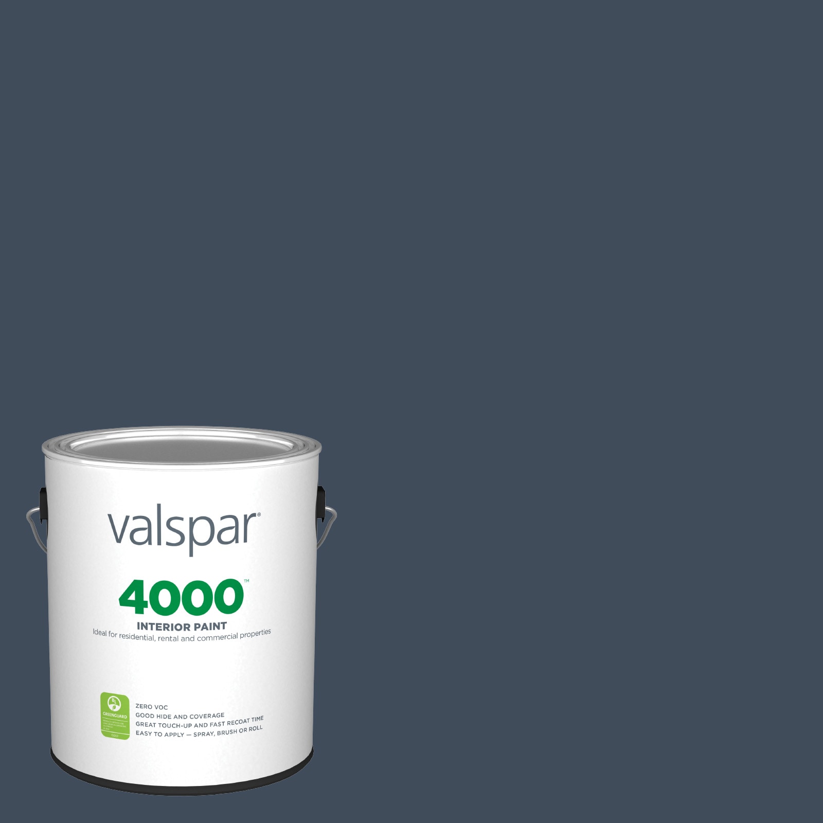 Valspar 4010-4-407290 4000 Semi-gloss Indigo Streamer 4010-4 Latex Interior Paint ( 1-gallon )