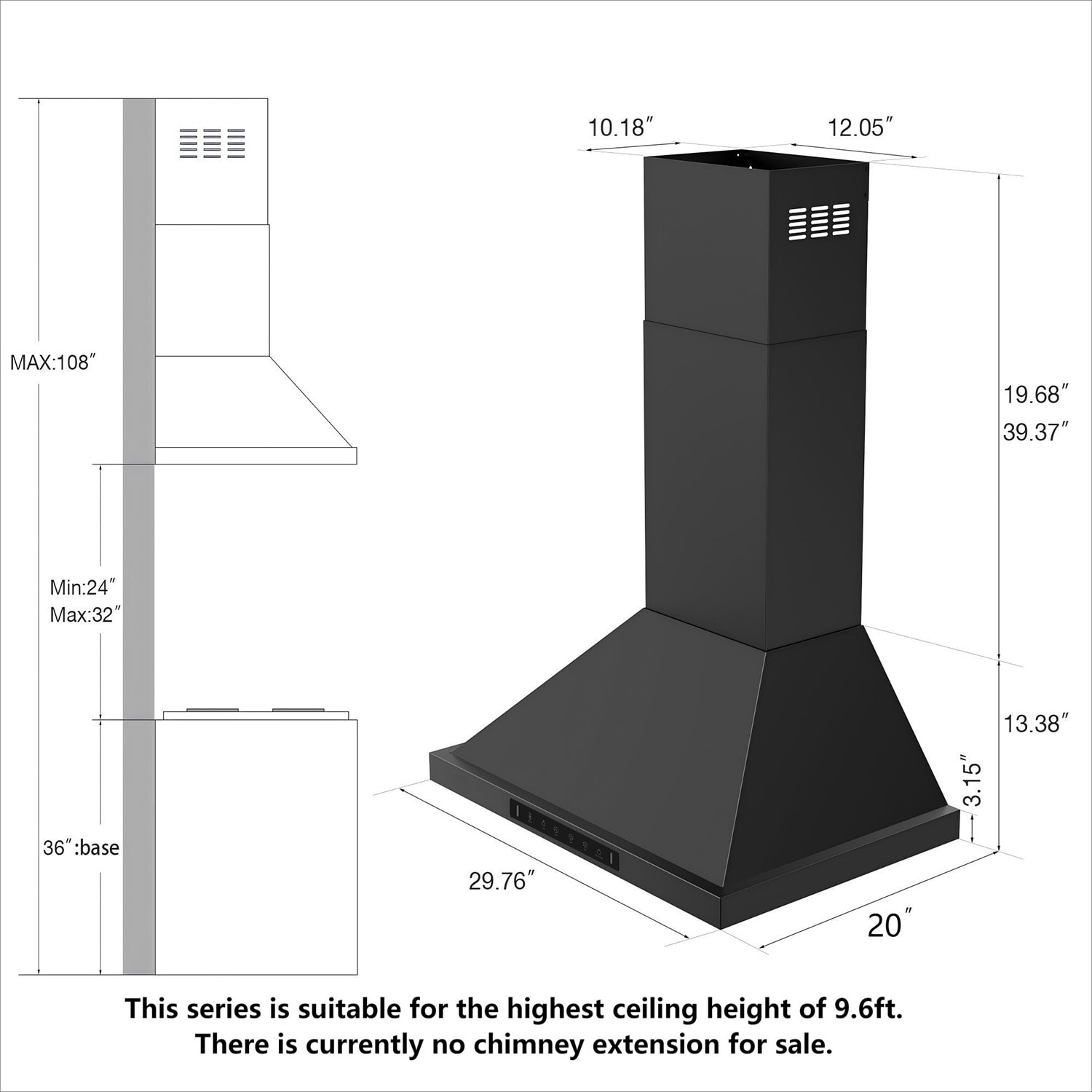 VIKIO VKRP3030T Wall-Mounted-Range-Hoods - View #8