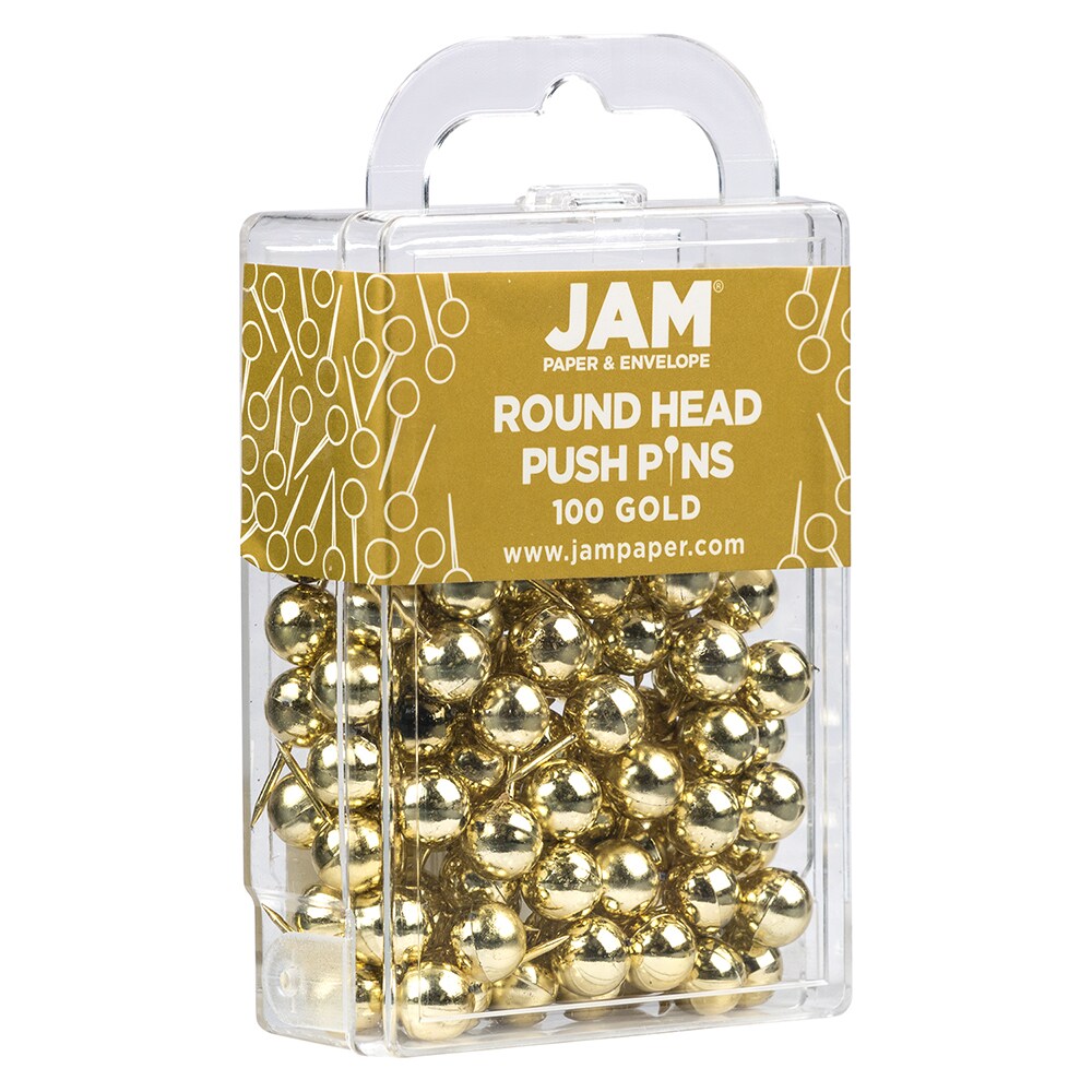 JAM Paper 1-in Clear Safety Pin/Clip (100-Pack) in the Specialty, push pin  clips
