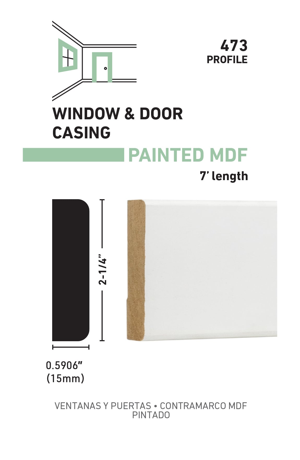 allen + roth L044735W7 Window-Door-Casings - View #3