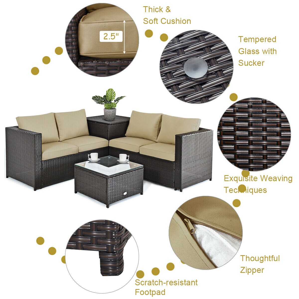 Poinic CWZ66714BBN-X Patio-Conversation-Sets - View #4