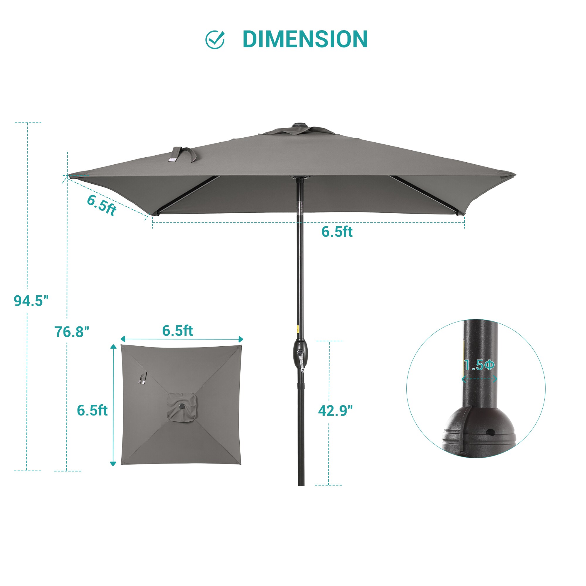 ACEGOSES LW-6565GY Umbrellas-2 - View #4