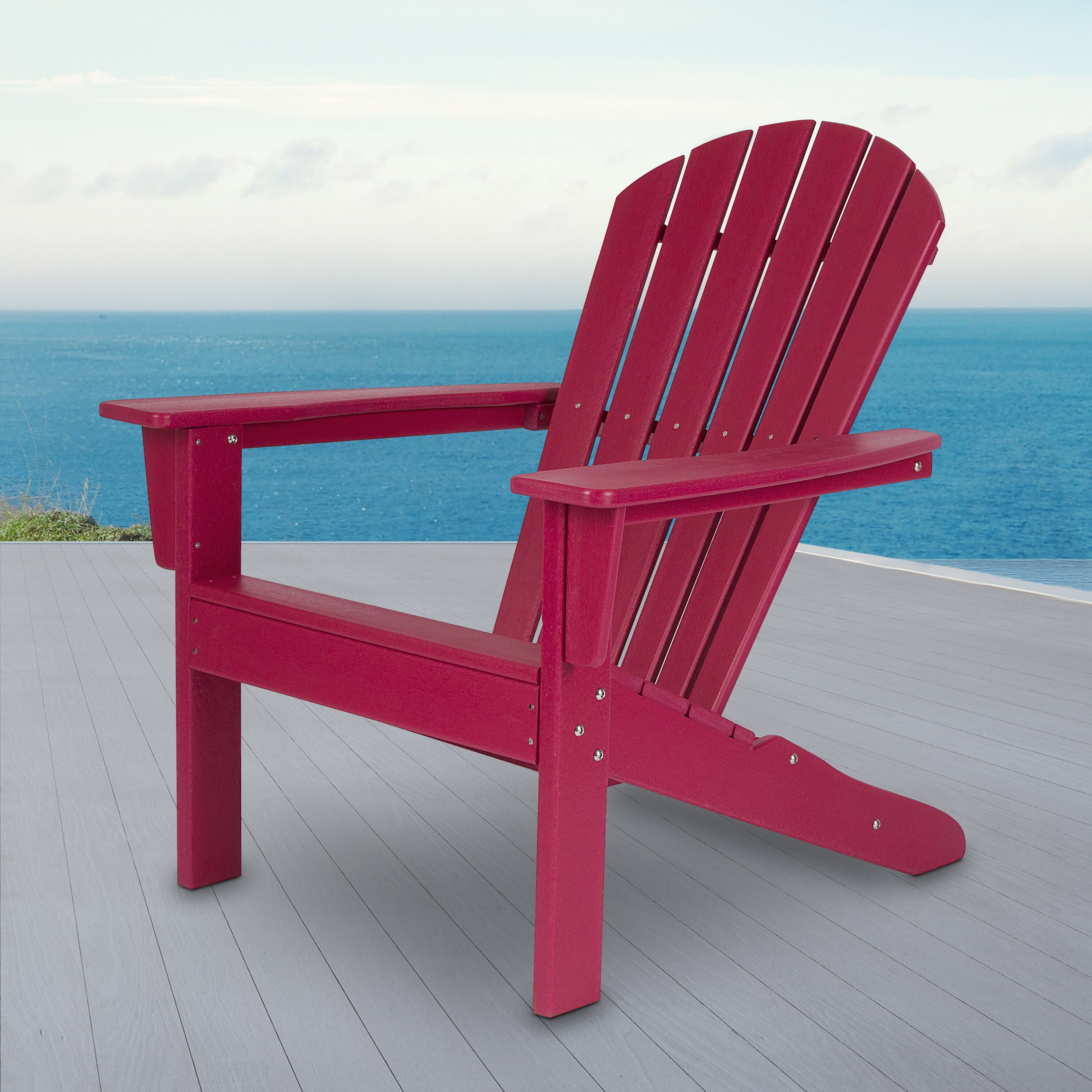 Chili resin plastic online adirondack chair