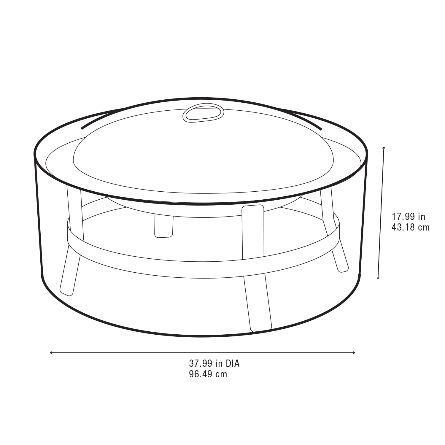 Master Forge 07844MFGD Fire-Pit-Covers - View #5