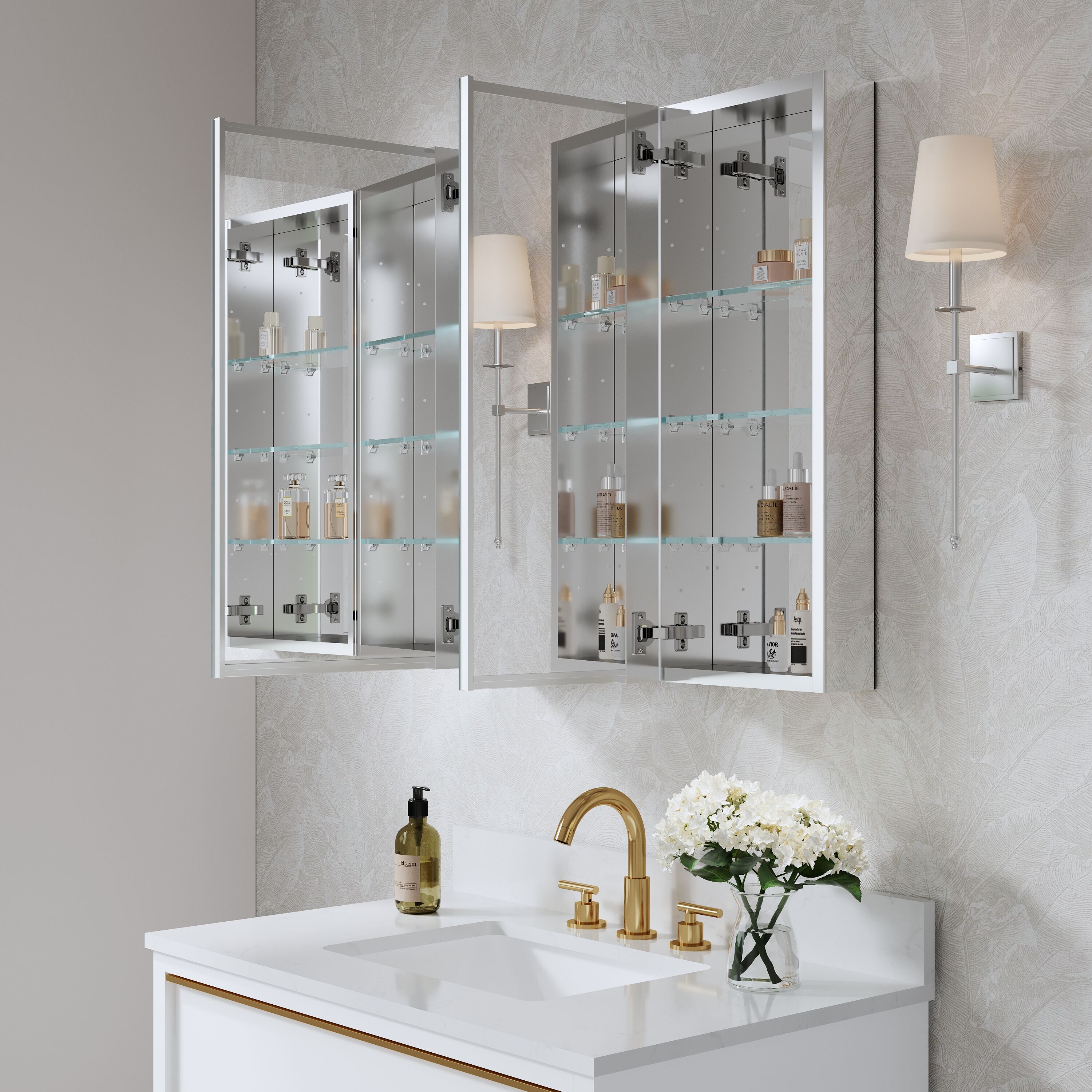 WELLFOR EX-3-6028BL Bathroom-Medicine-Cabinets - View #7