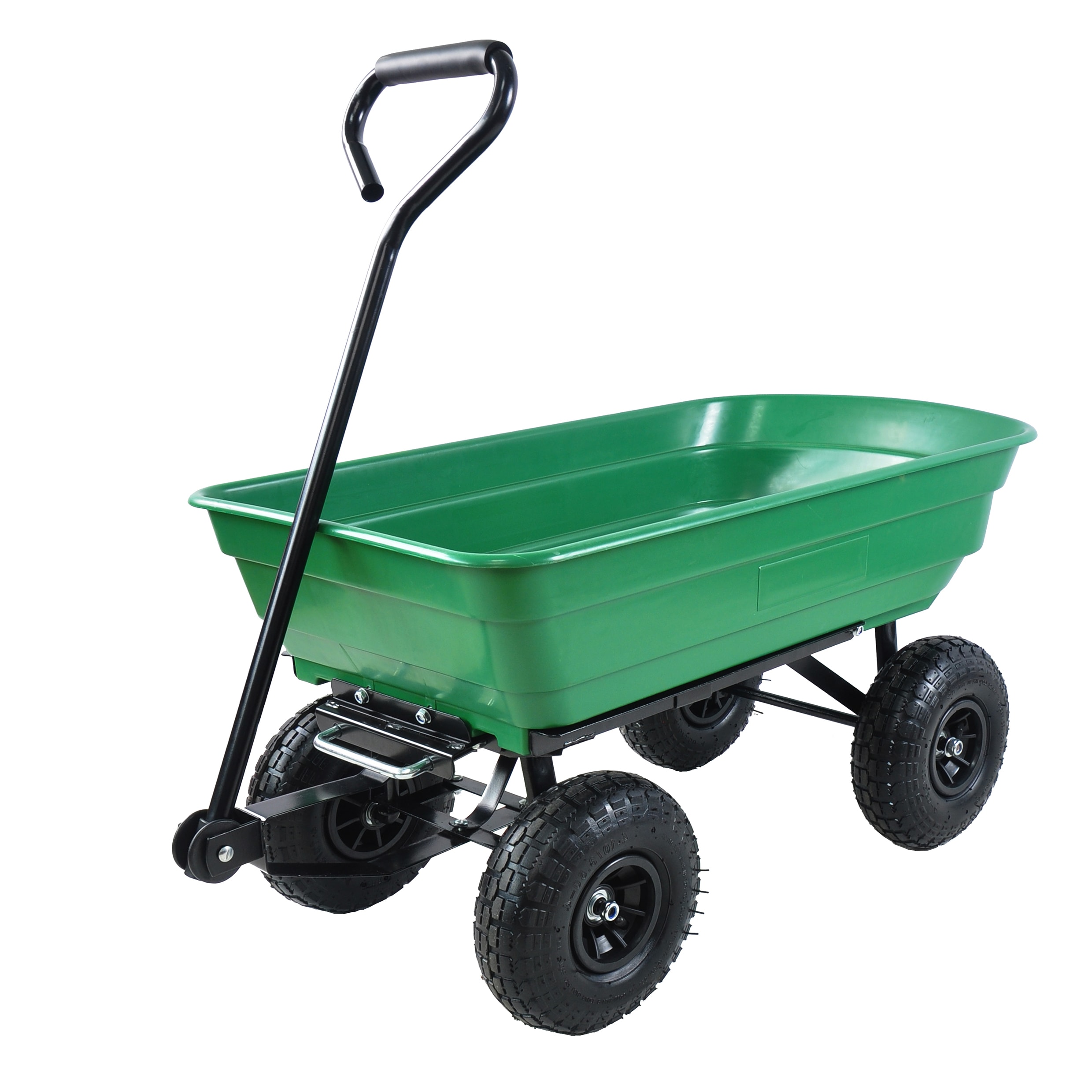 CESICIA 3.15-cu ft 4 Wheel Steel Wheelbarrow in the Wheelbarrows ...