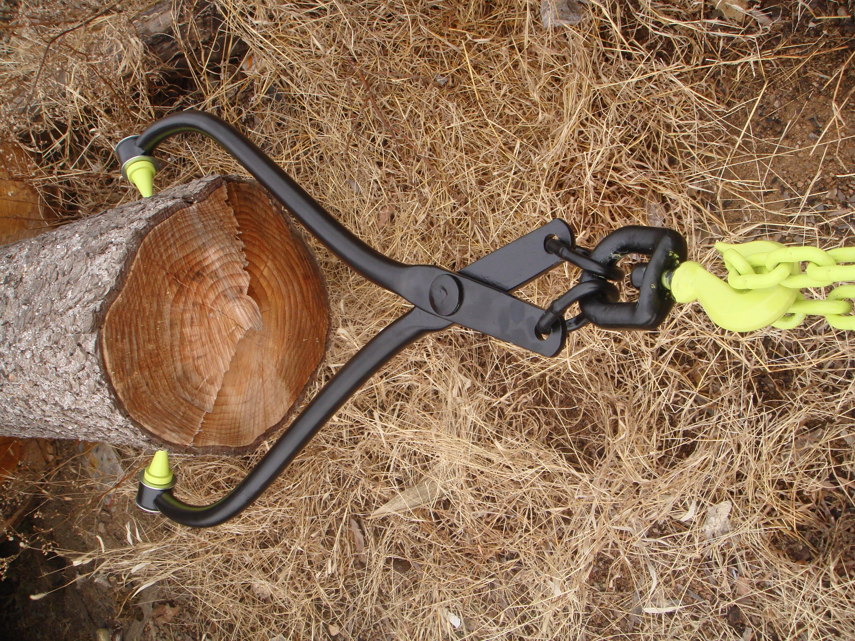 Timber Tuff Heavy Duty Log Tongs with Rotating Swivel Hook - 5