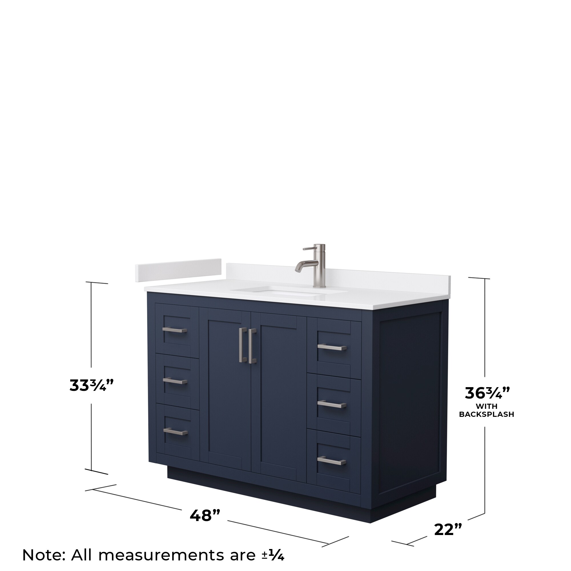 Wyndham Collection WCF292948SBNWCUNSMXX Bath-Vanity-Combo - View #5