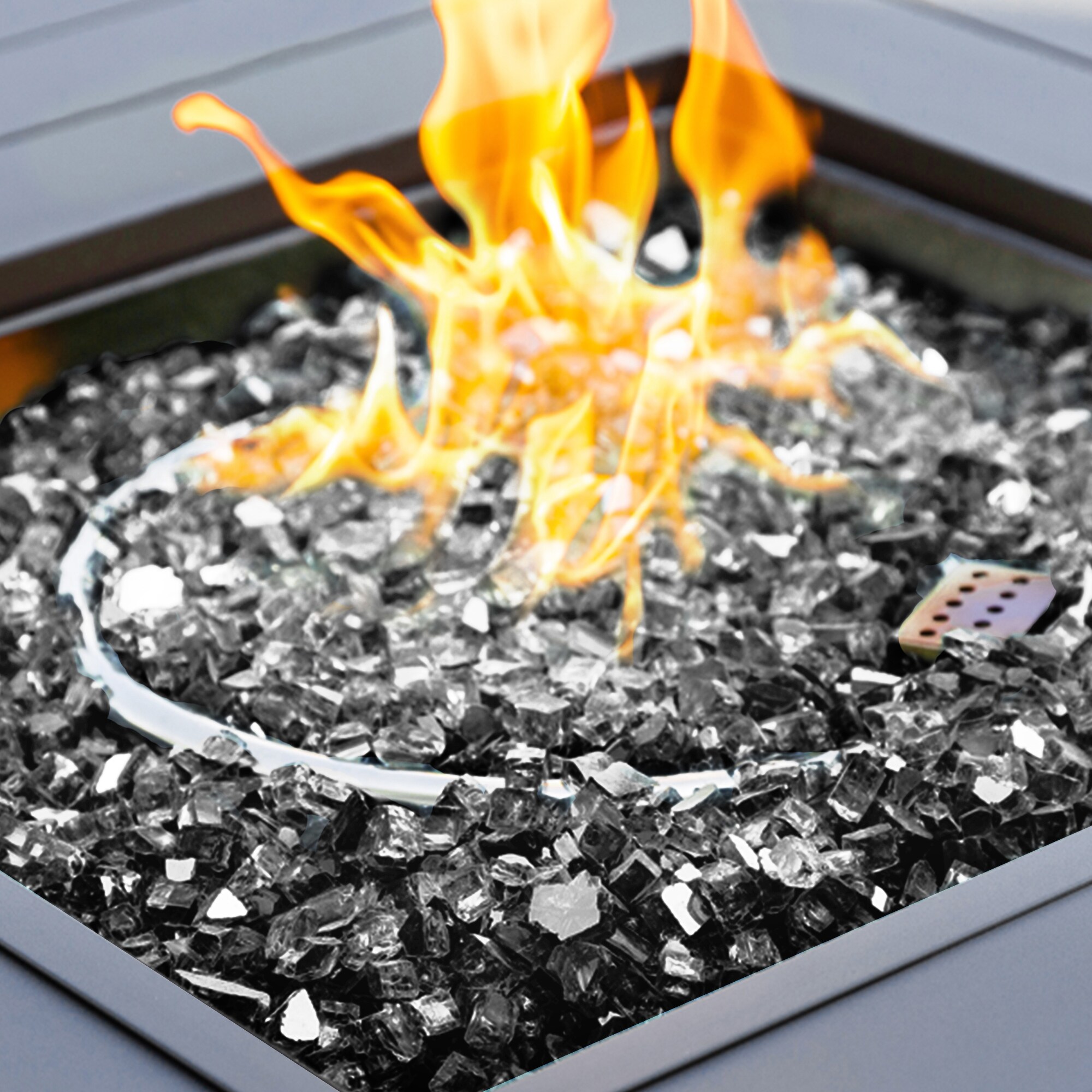 Kinger Home FG-001-PTGRY-R Fire-Glass - View #2
