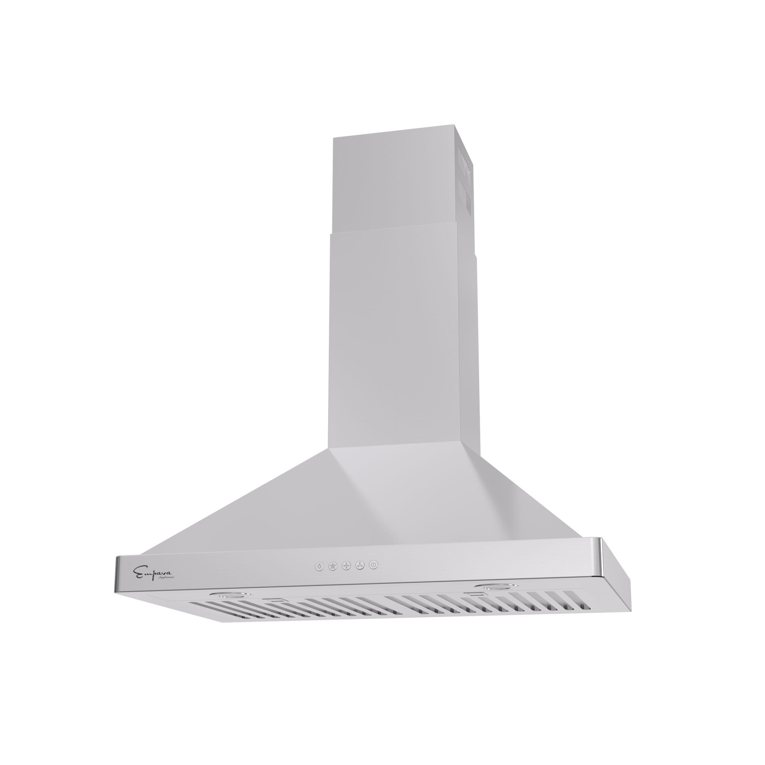 900 CFM Baffle Filters CAVALIERE 30 Inch Under Cabinet Range Hood in Brushed Stainless Steel 4 Speed Easy to Use Mechanical Switch Controls LED lighting 