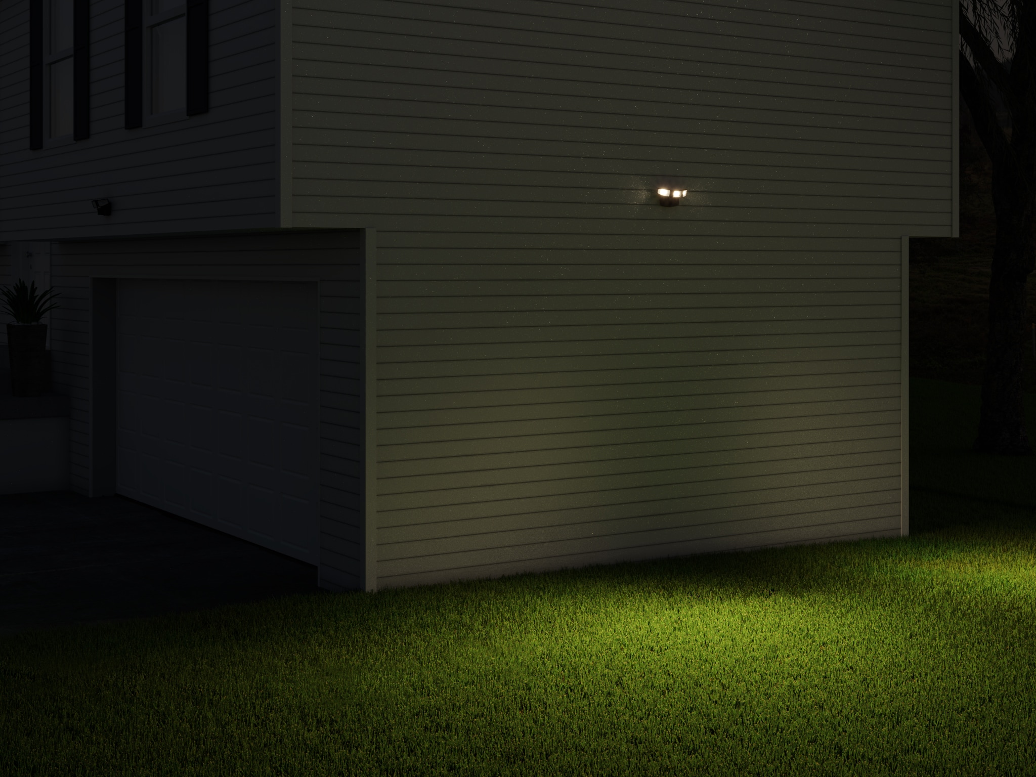 Good Earth Lighting SE1295-BRS-02LF1-G Motion-Activated-Floodlights - View #9