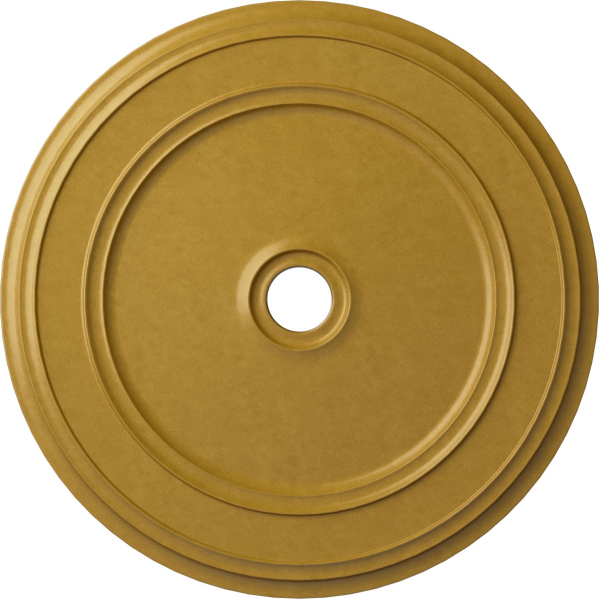 Ekena Millwork CM41CLIGS Classic 41.125-in W x 41.125-in L Painted Iridescent Gold Polyurethane Whole Ceiling Medallion