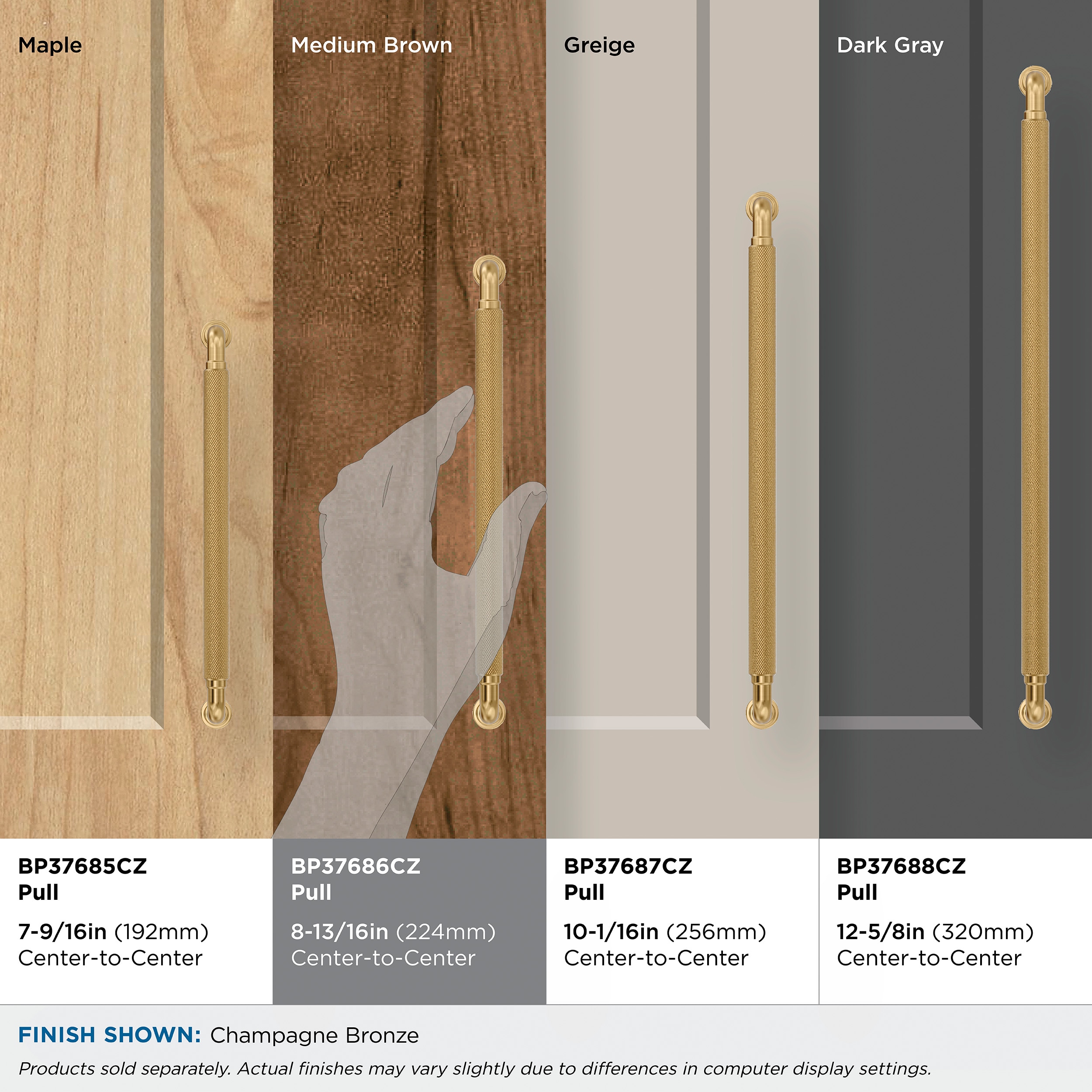 Amerock BP37686CZ Cabinet-Pulls - View #7