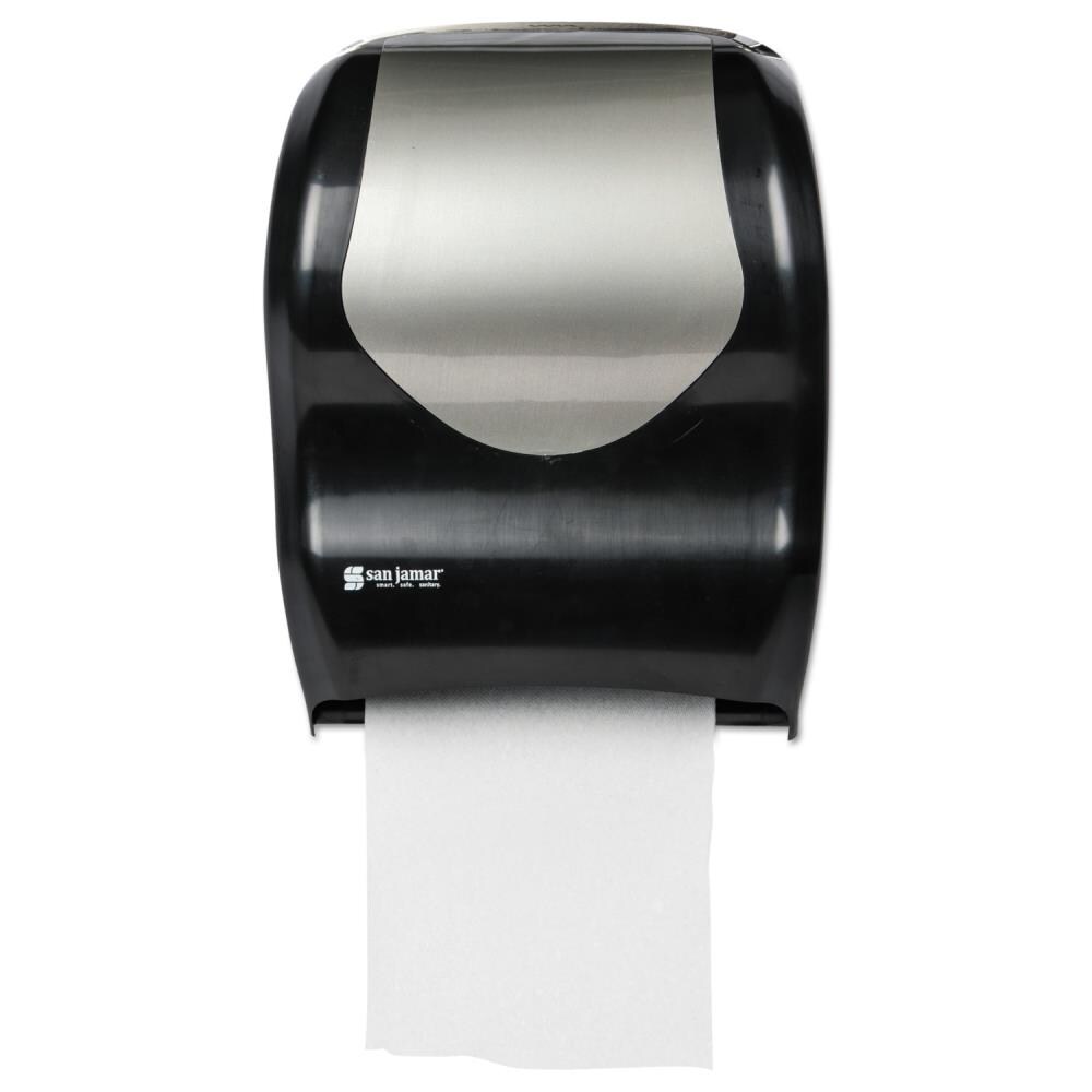 San Jamar Black/Silver Automatic Paper Towel Dispenser in the