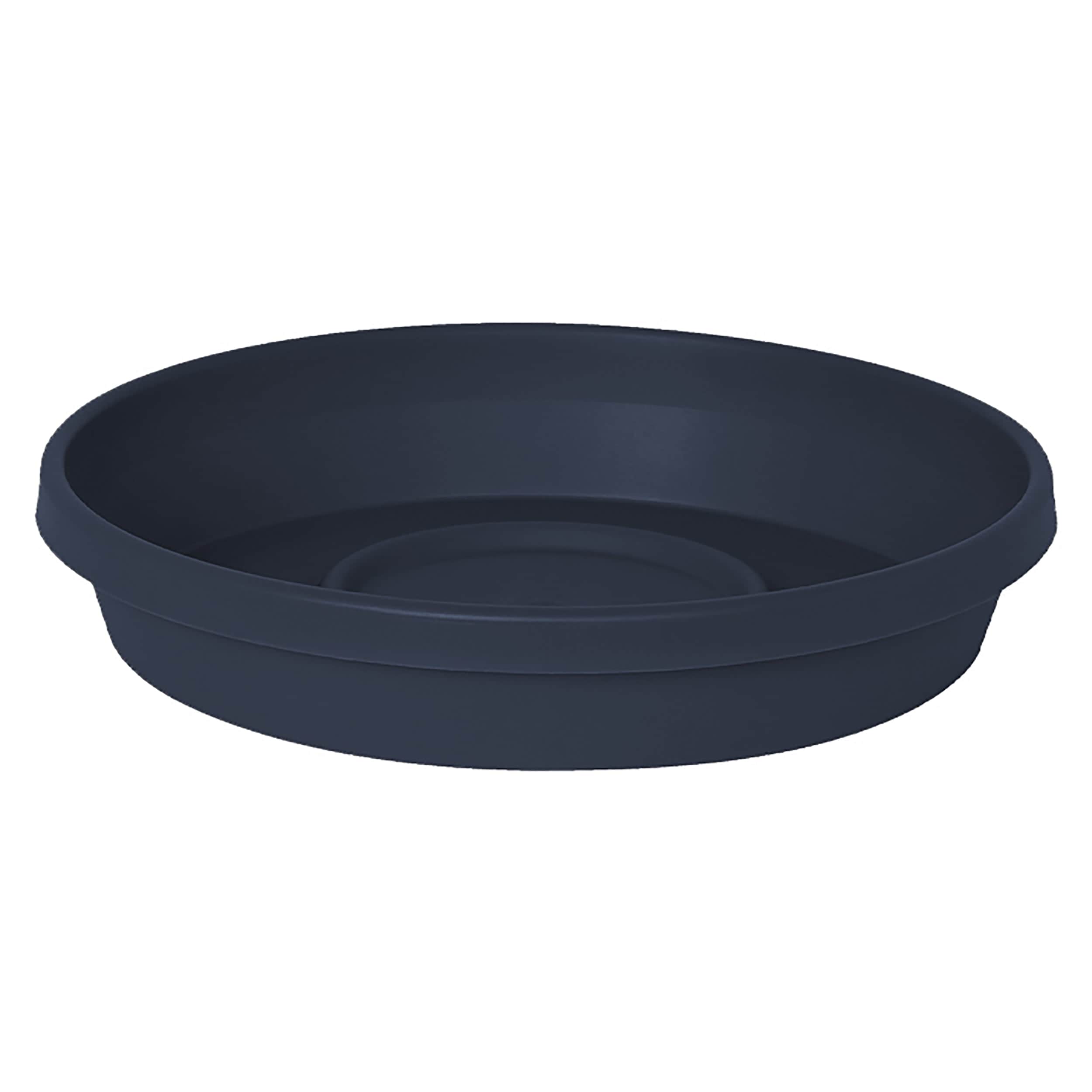 Bloem - Terra Plastic Saucer Tray for 10-in Terra Planters - UV-Resistant - Navy