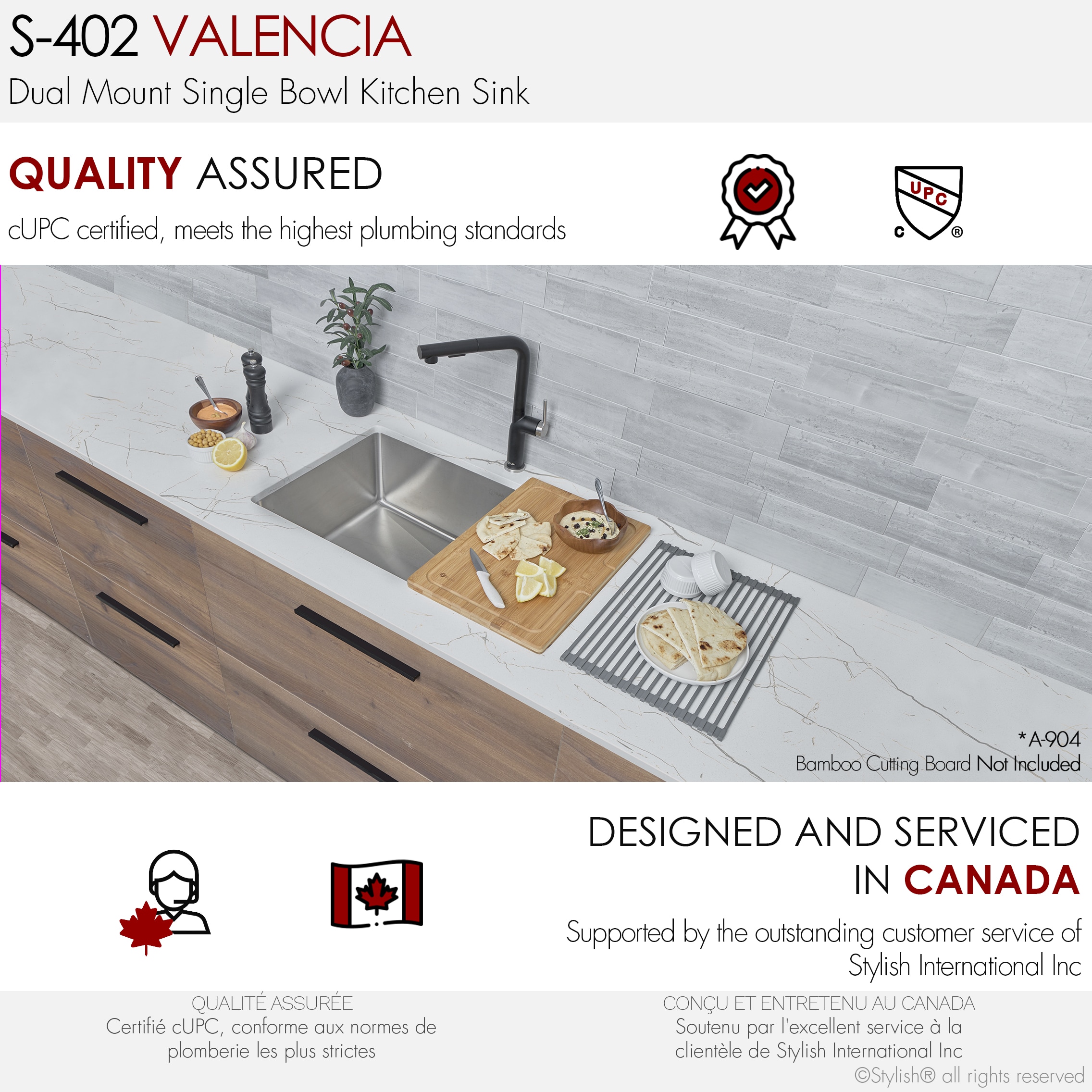 Stylish S-4021 Kitchen-Sinks - View #9