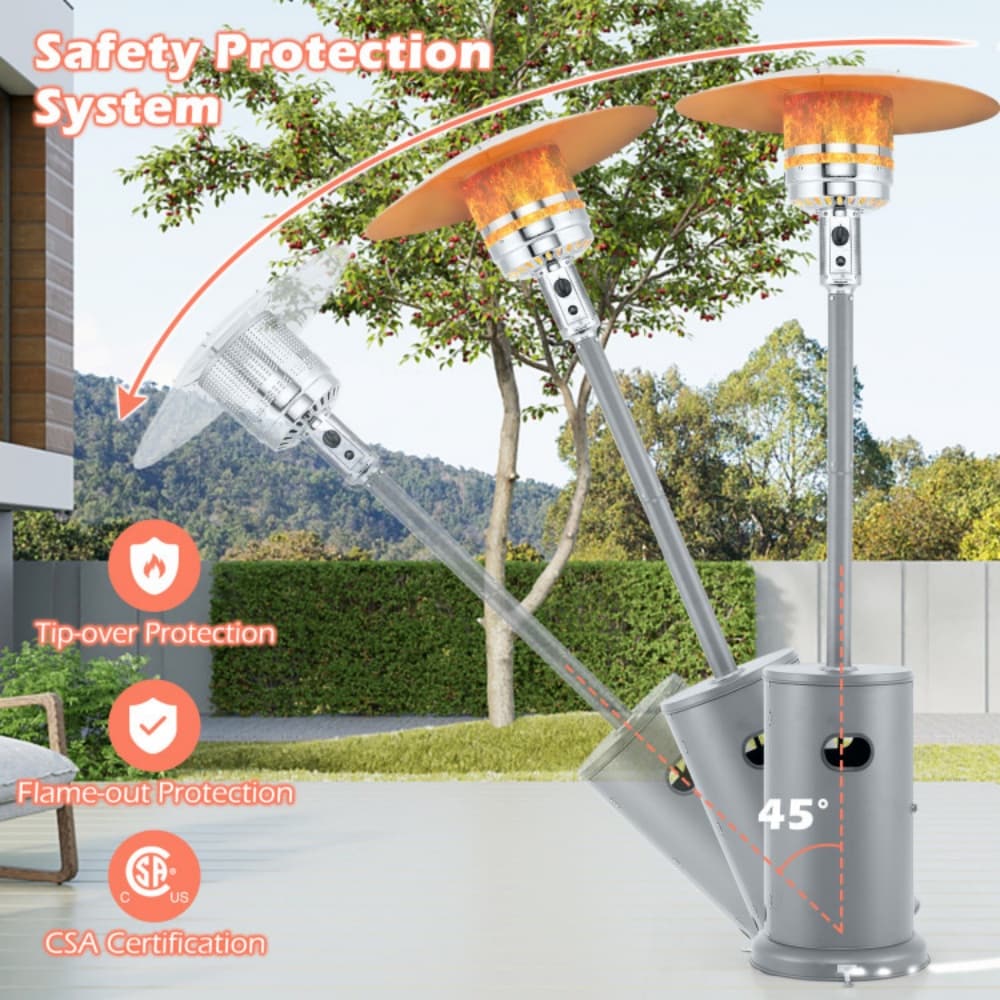 Dimakai DK-NPWF996GR Outdoor-Gas-Patio-Heaters - View #2