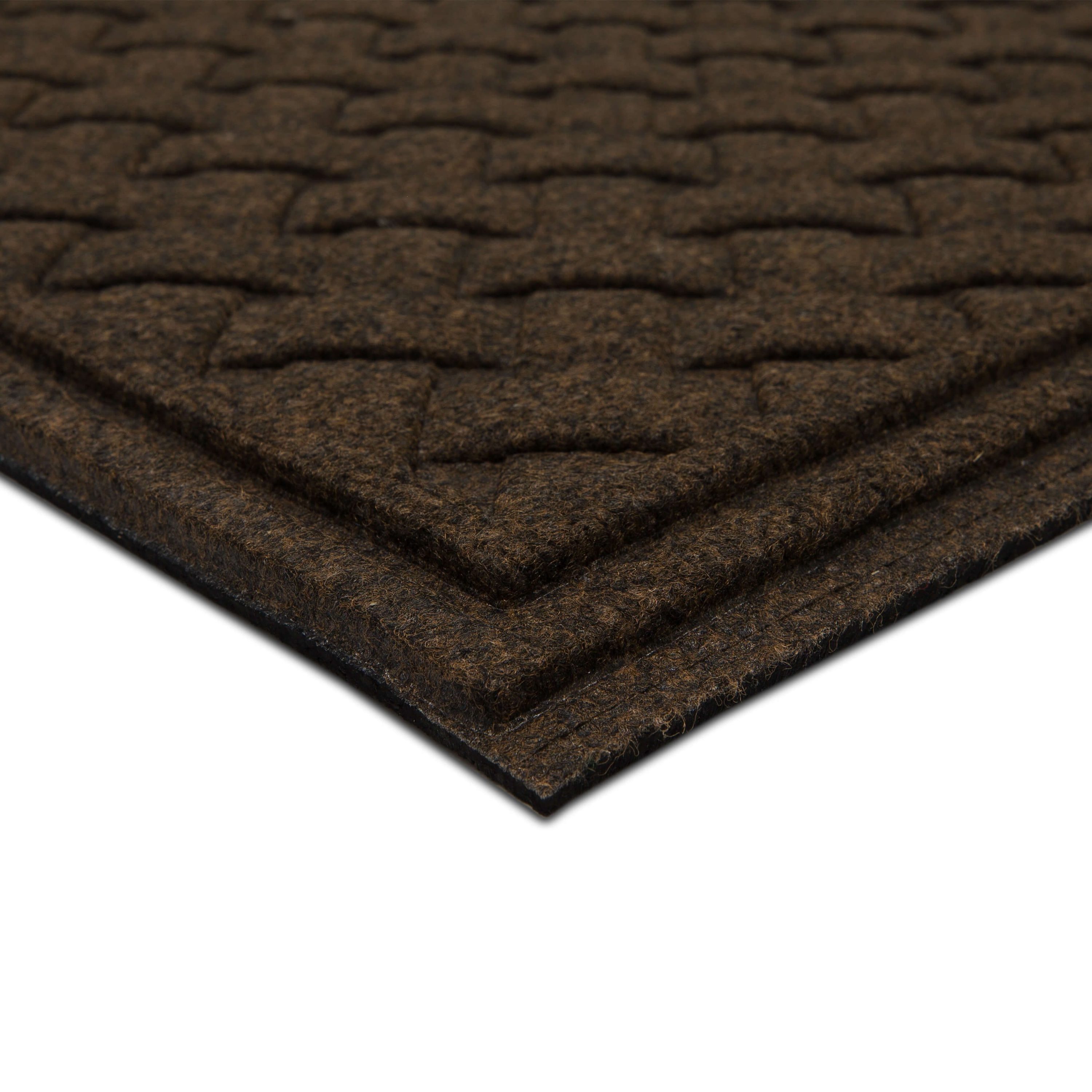 Project Source 3-ft x 5-ft Chocolate Rectangular Outdoor Decorative Welcome  Utility Mat in the Mats department at