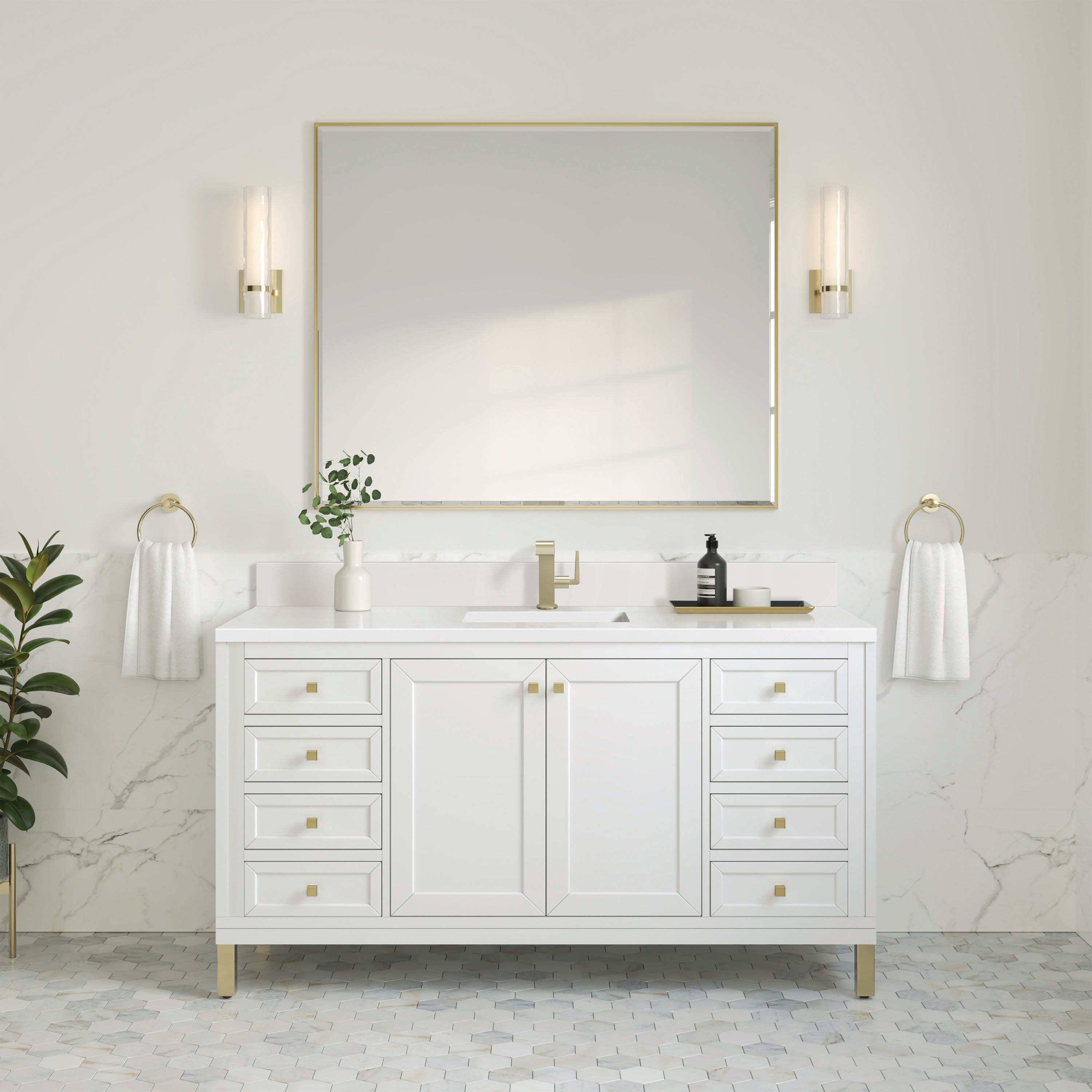 James Martin Vanities 305-V60S-GW-1WZ Bath-Vanity-Combo - View #2