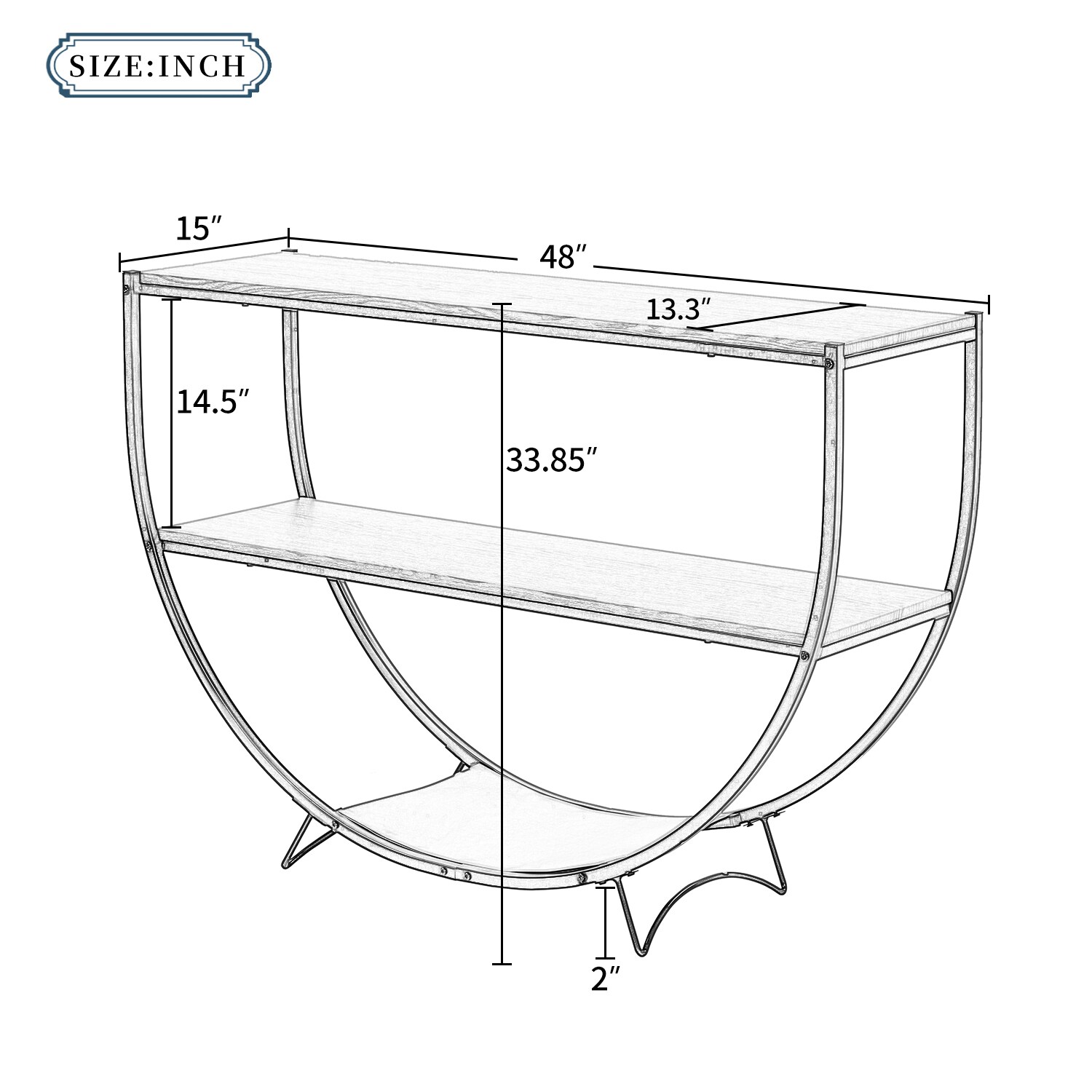 AHIOU HOME ZAAH-CT196235D Console-Sofa-Tables - View #12