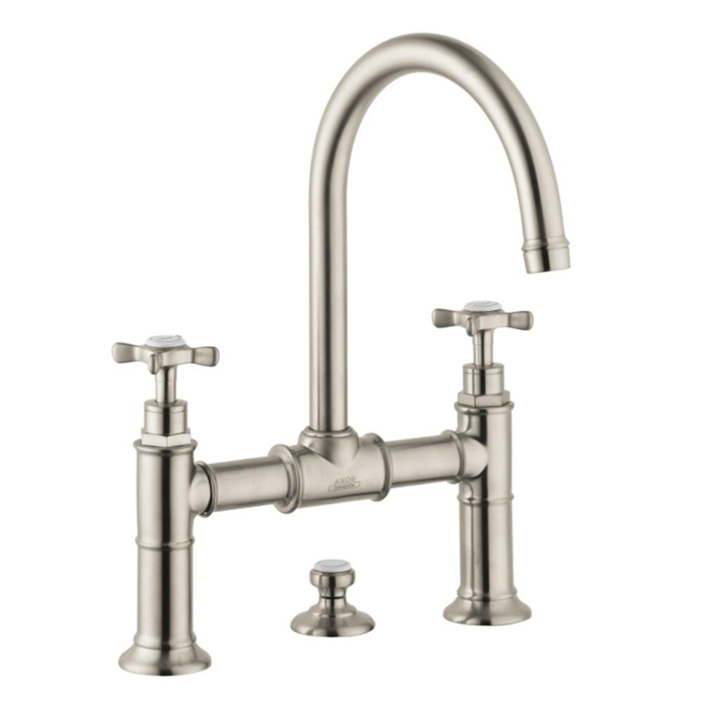 Hansgrohe Montreux Brushed Nickel 2-Handle Widespread WaterSense