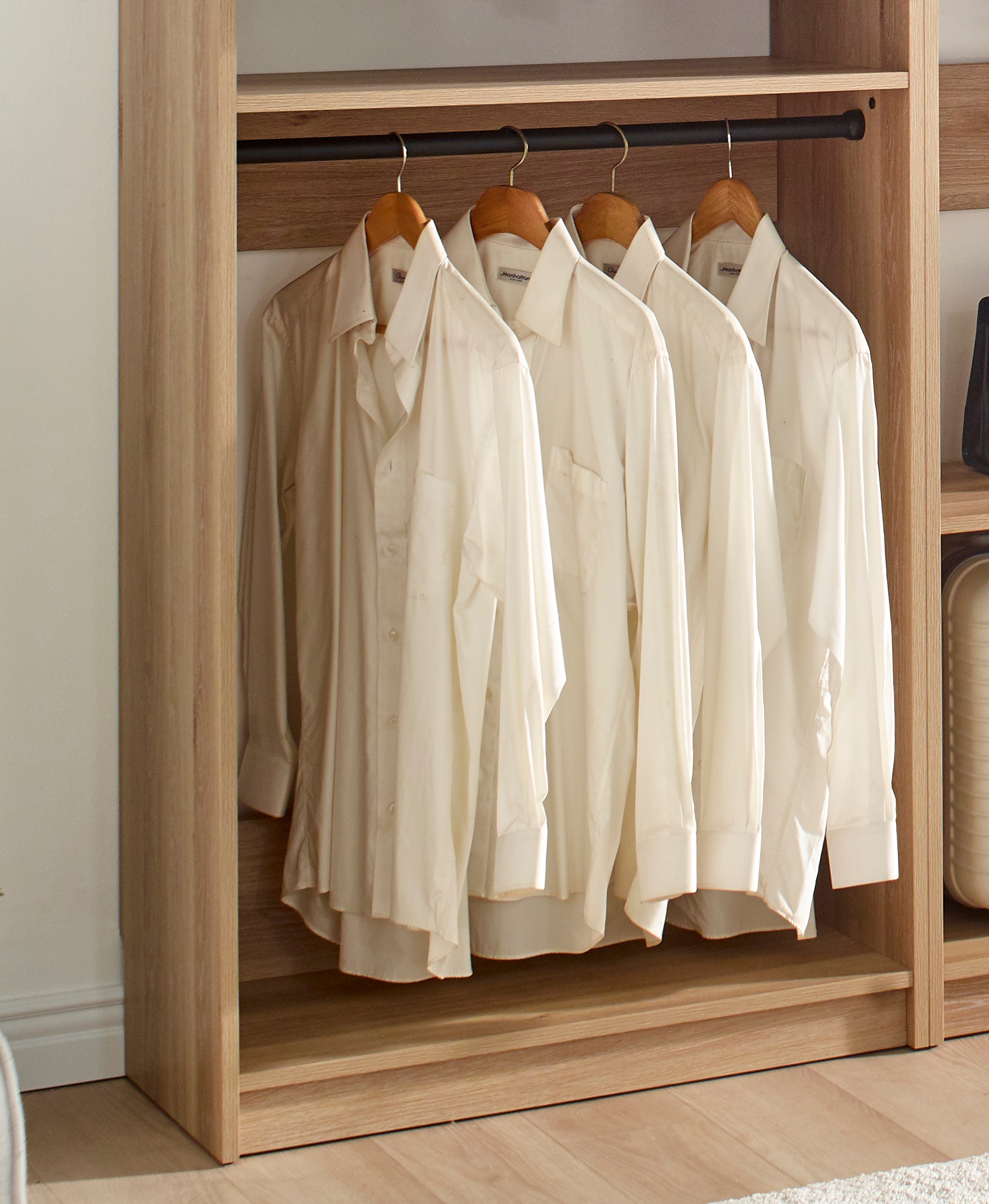Klair Living PROSPER-ABCD OAK Wood-Closet-Kits - View #3