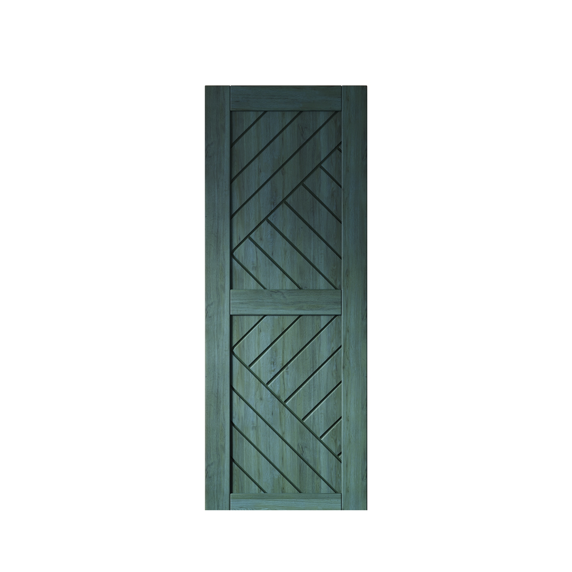 HOMACER 26-in x 80-in Royal Pine Pine Wood Solid core Single Barn Door (Hardware Not Included)