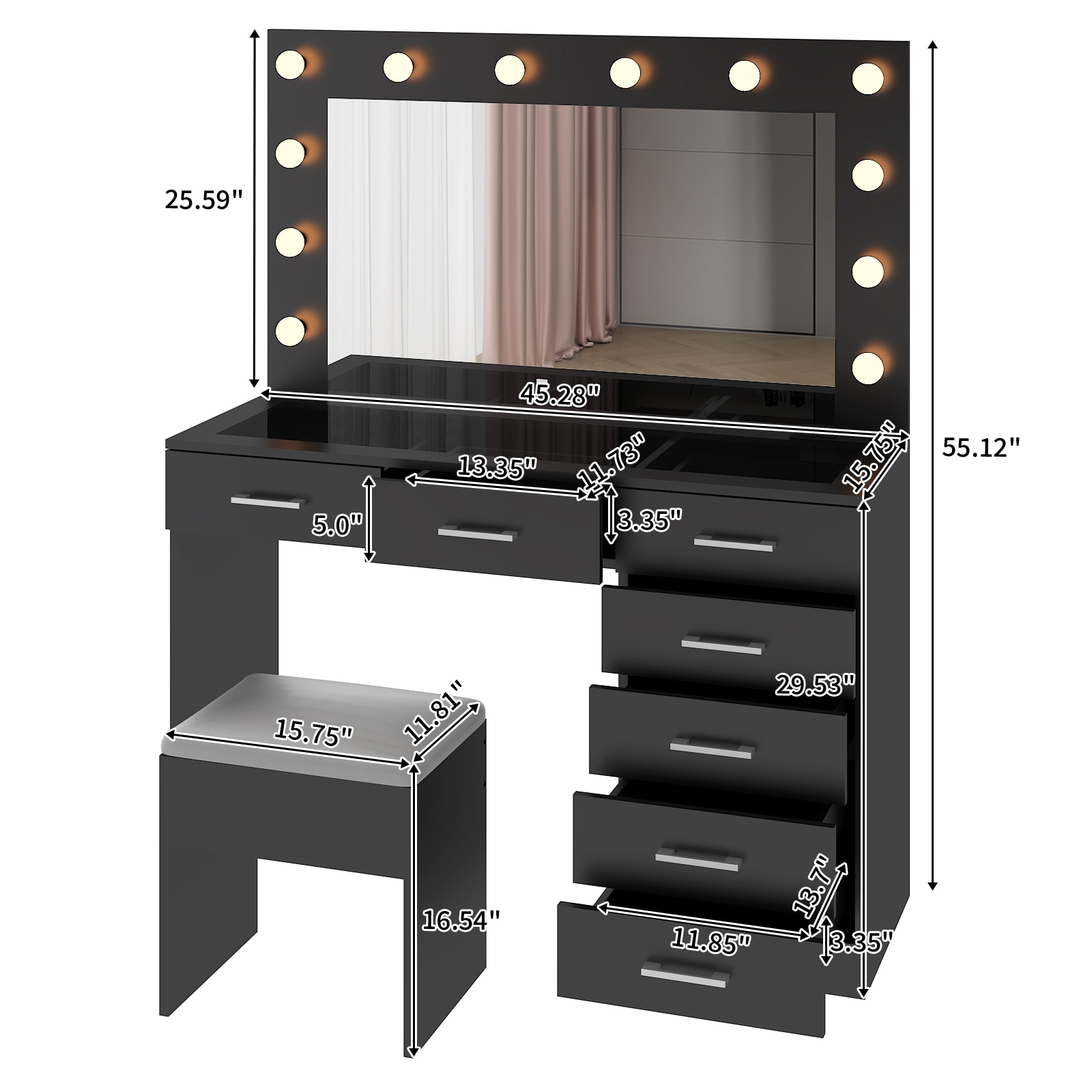 Outopee LO1G52005799 Bedroom-Vanities - View #3