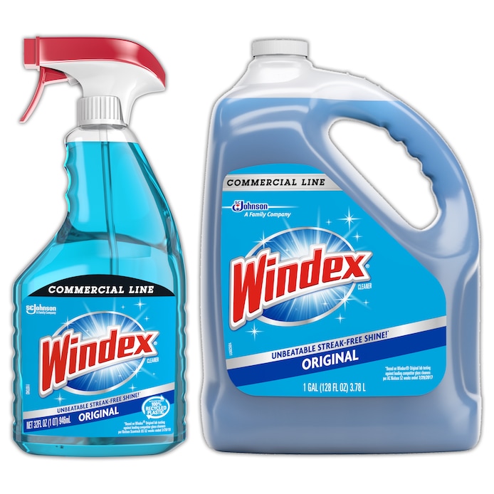 Windex Original Commercial Line Glass Cleaner & Refill Bundle