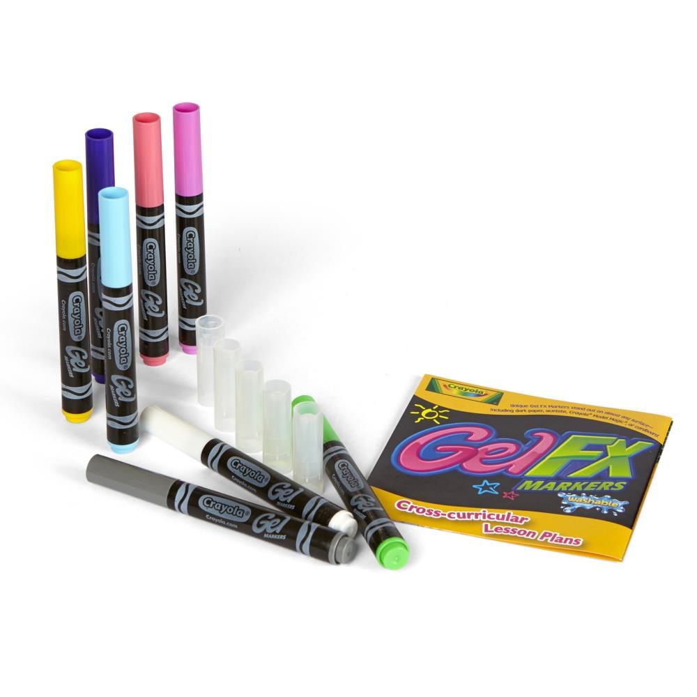 Crayola Gel FX Markers Classpack, 8 Colors, 80-Count at