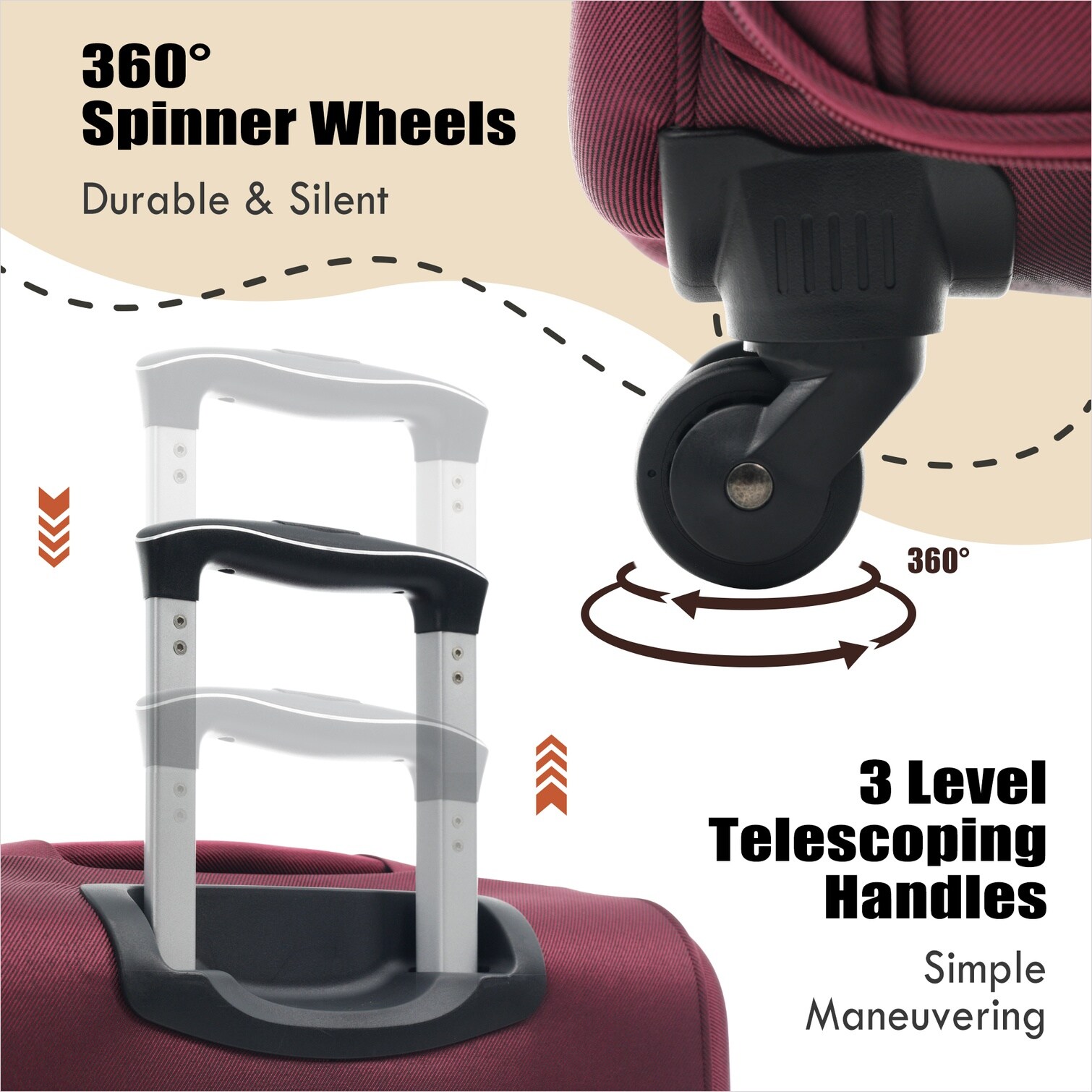 SunJet HF1BKKAKN7FG Luggage-And-Luggage-Sets - View #4