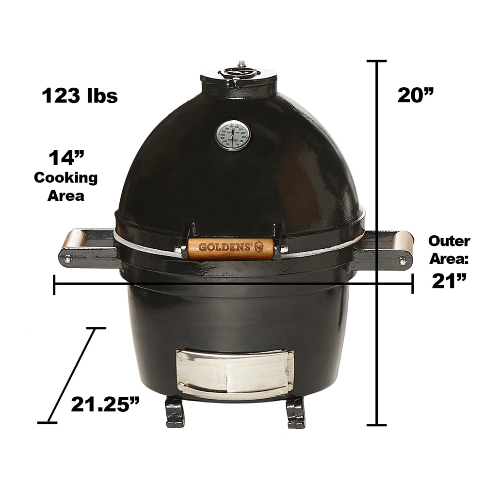 Goldens' Cast Iron 13607 Charcoal-Grills - View #2