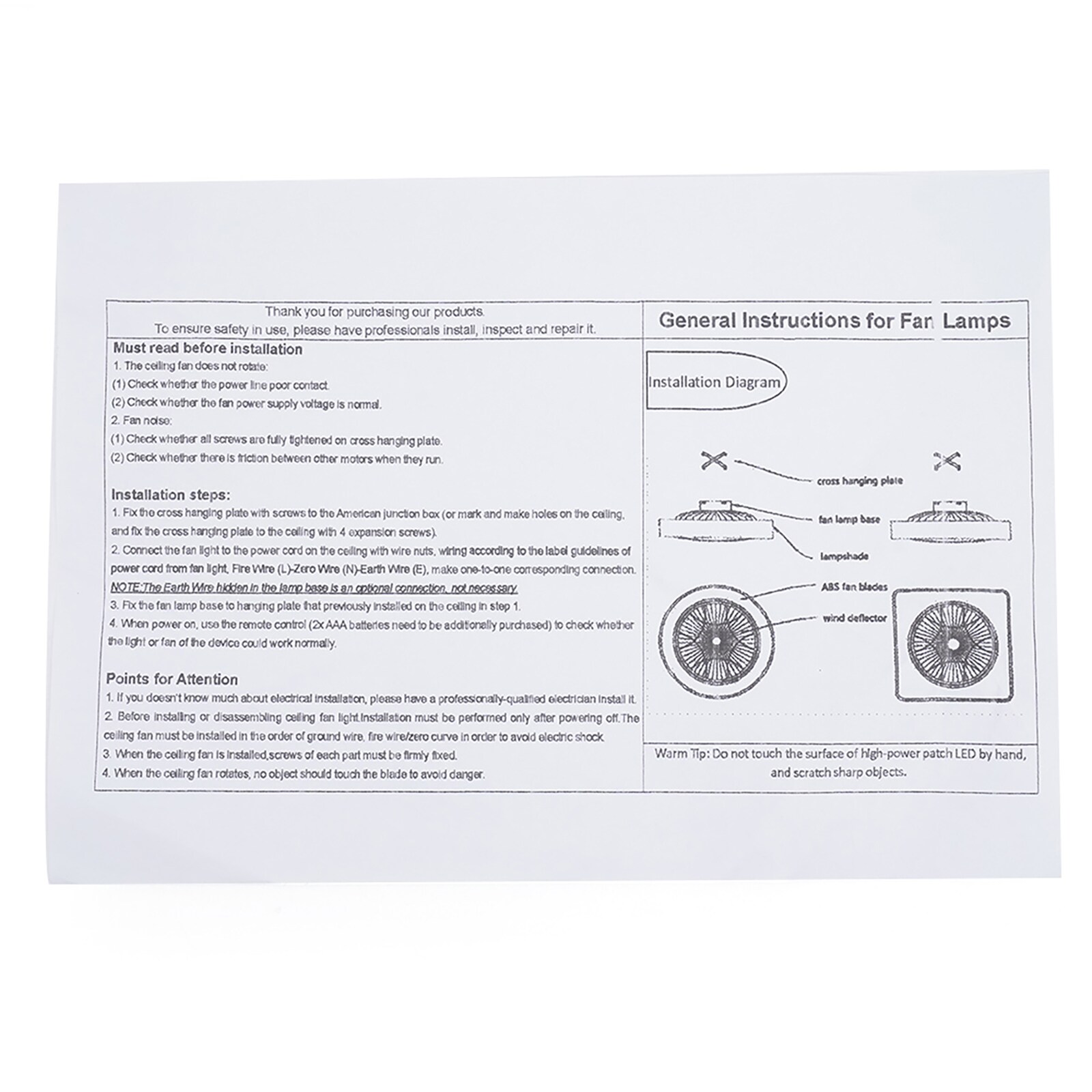 Oukaning HG-HJWJL-6385-US Ceiling-Fans - View #11