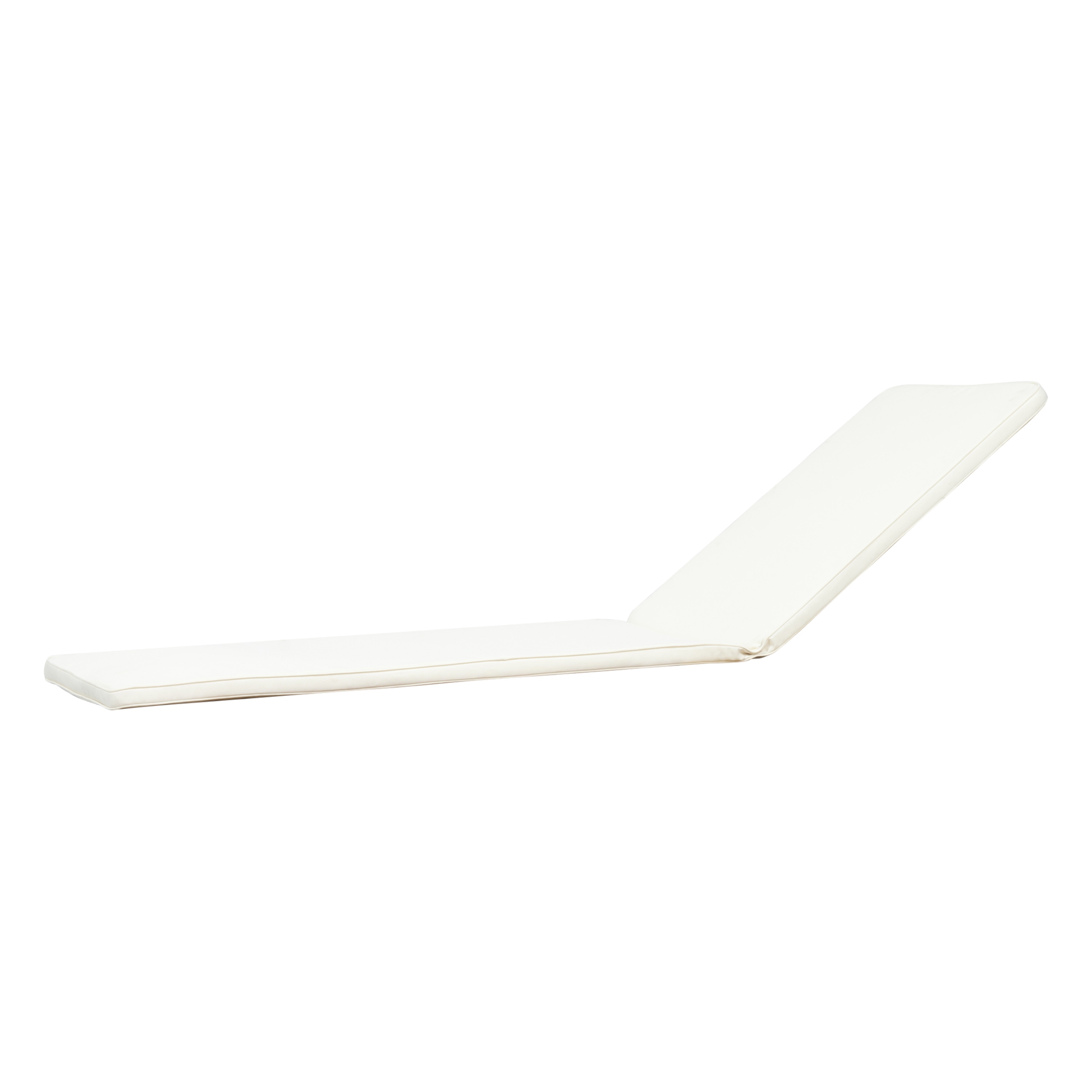 AHIOU HOME ZAAHG-CUSH-CRMCU Melissa 49-in x 23.75-in Cream White Patio chaise lounge chair cushion