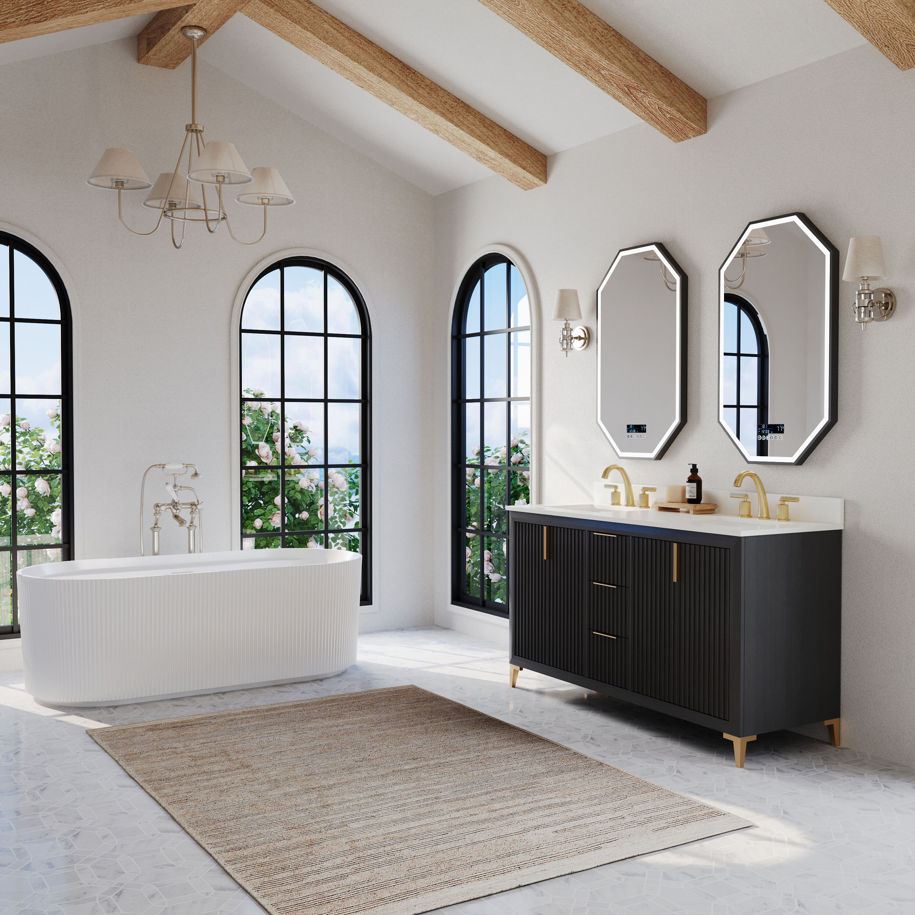 Ancerre Designs VTSTURLINGTON60RBOWQ Bath-Vanity-Combo - View #14