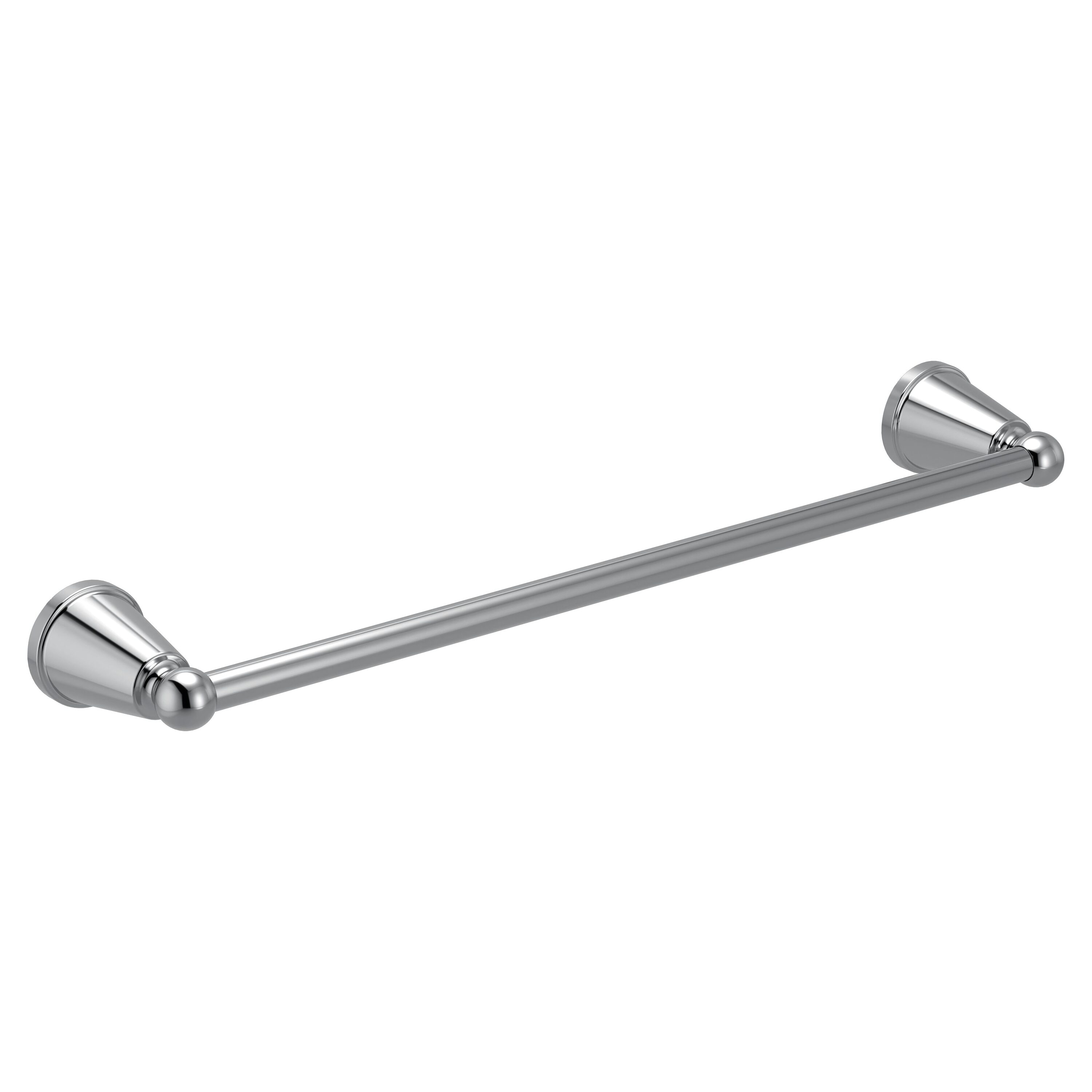 Moen Caldwell 18-in Chrome Wall-mount Single Towel Bar