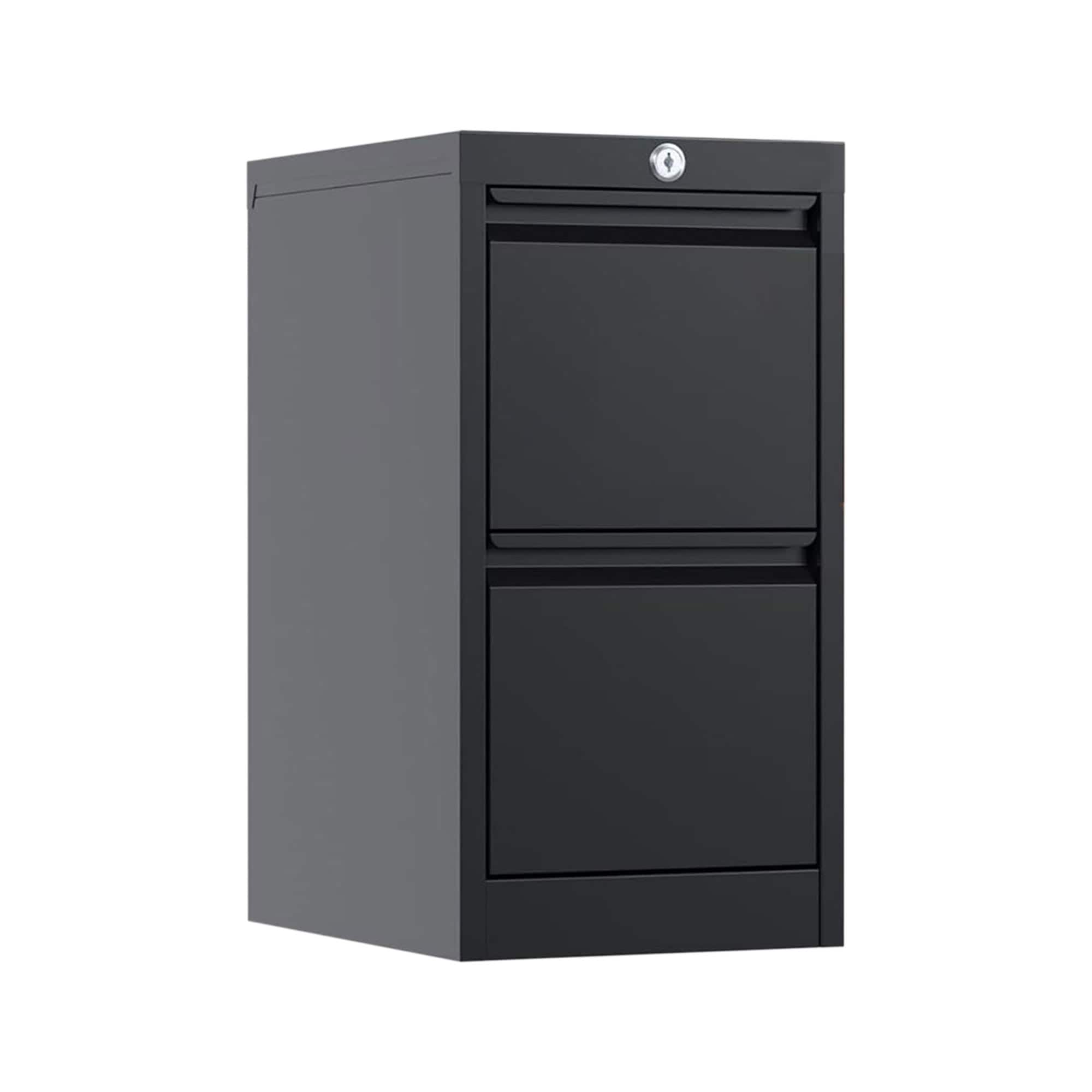 AOBABO 323126 Black 2 -Drawer 14.96-in File Cabinet
