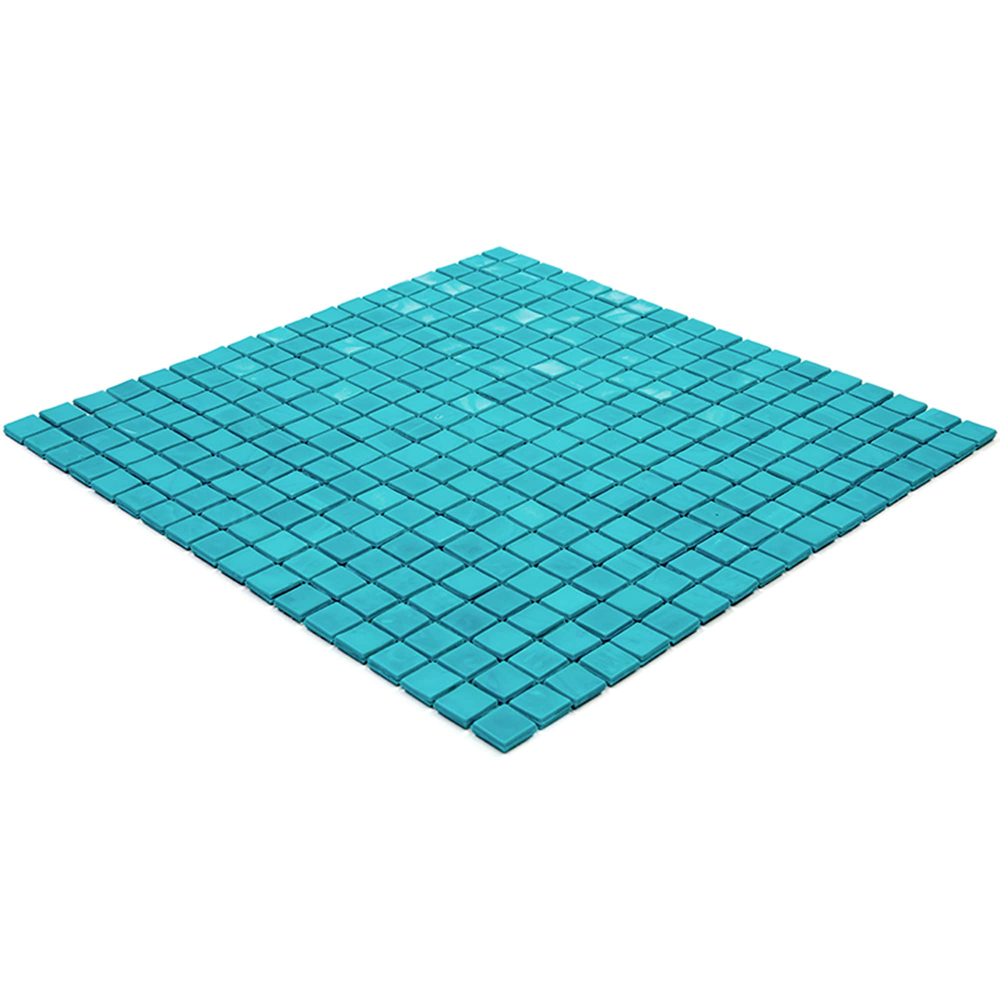 Turquoise Green Glossy Glass Mosaic Wall and Floor Tile