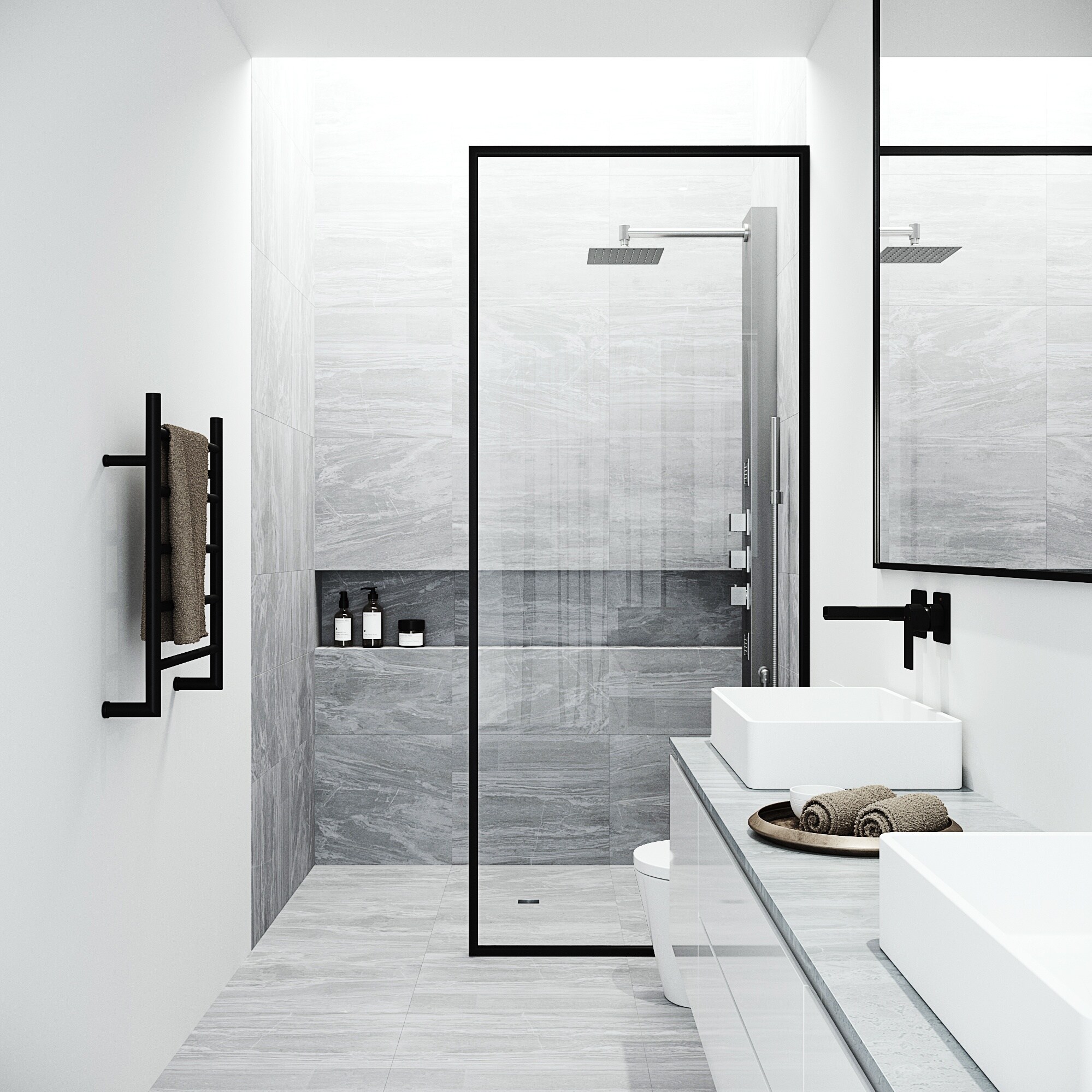 VIGO VG08012ST Showerhead-Bar-Panels - View #5